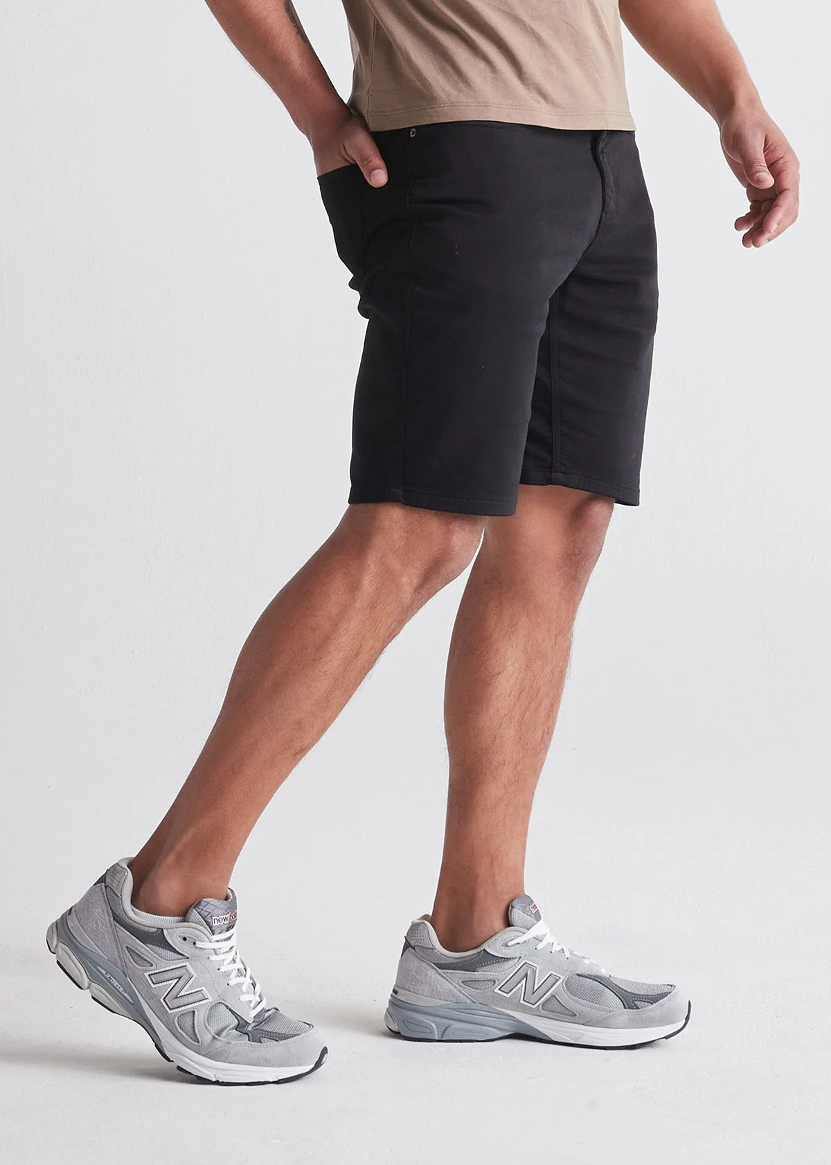 No Sweat Short Relaxed - Black - Image 3