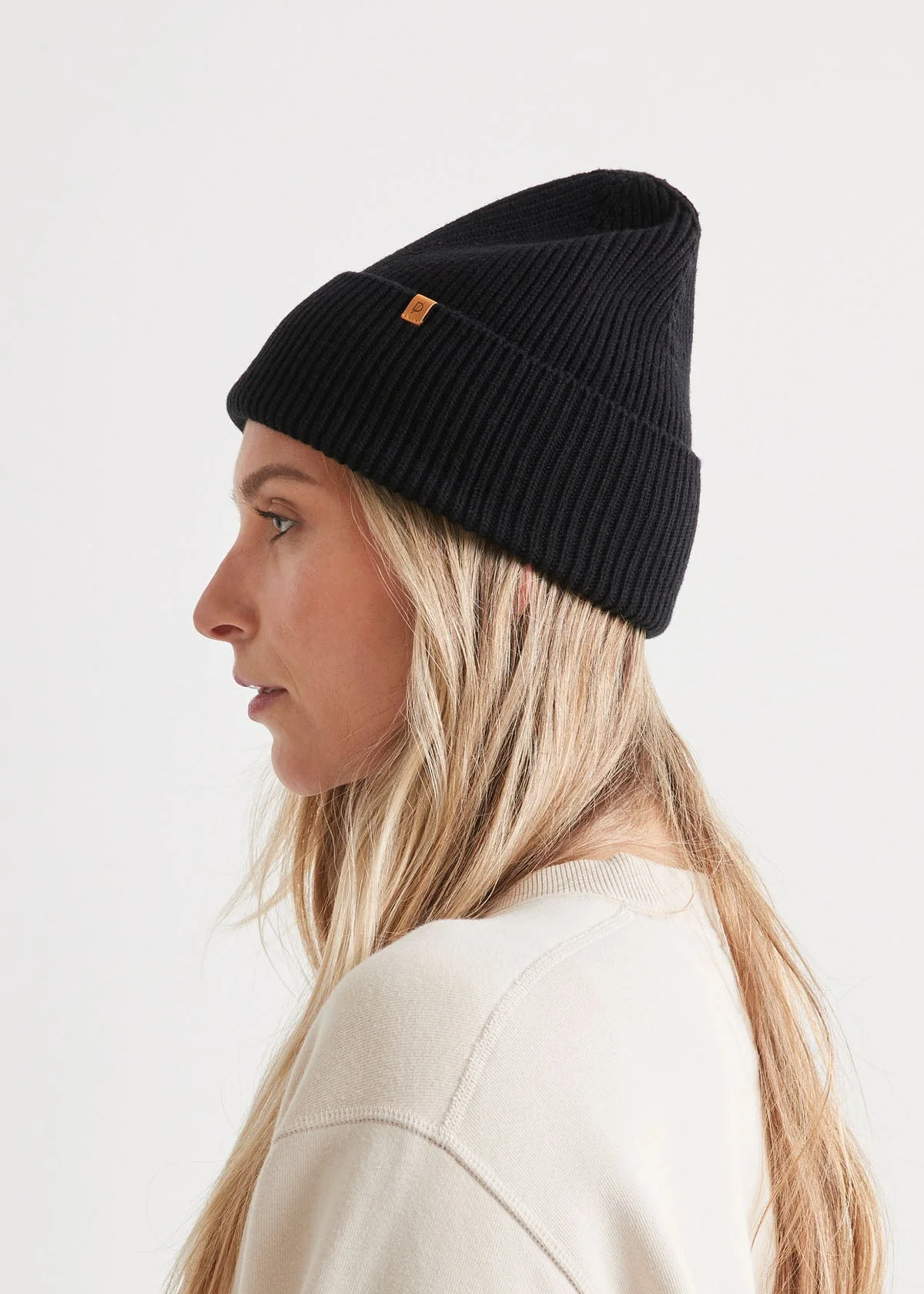 Merino Wool Toque - Black - Image 4