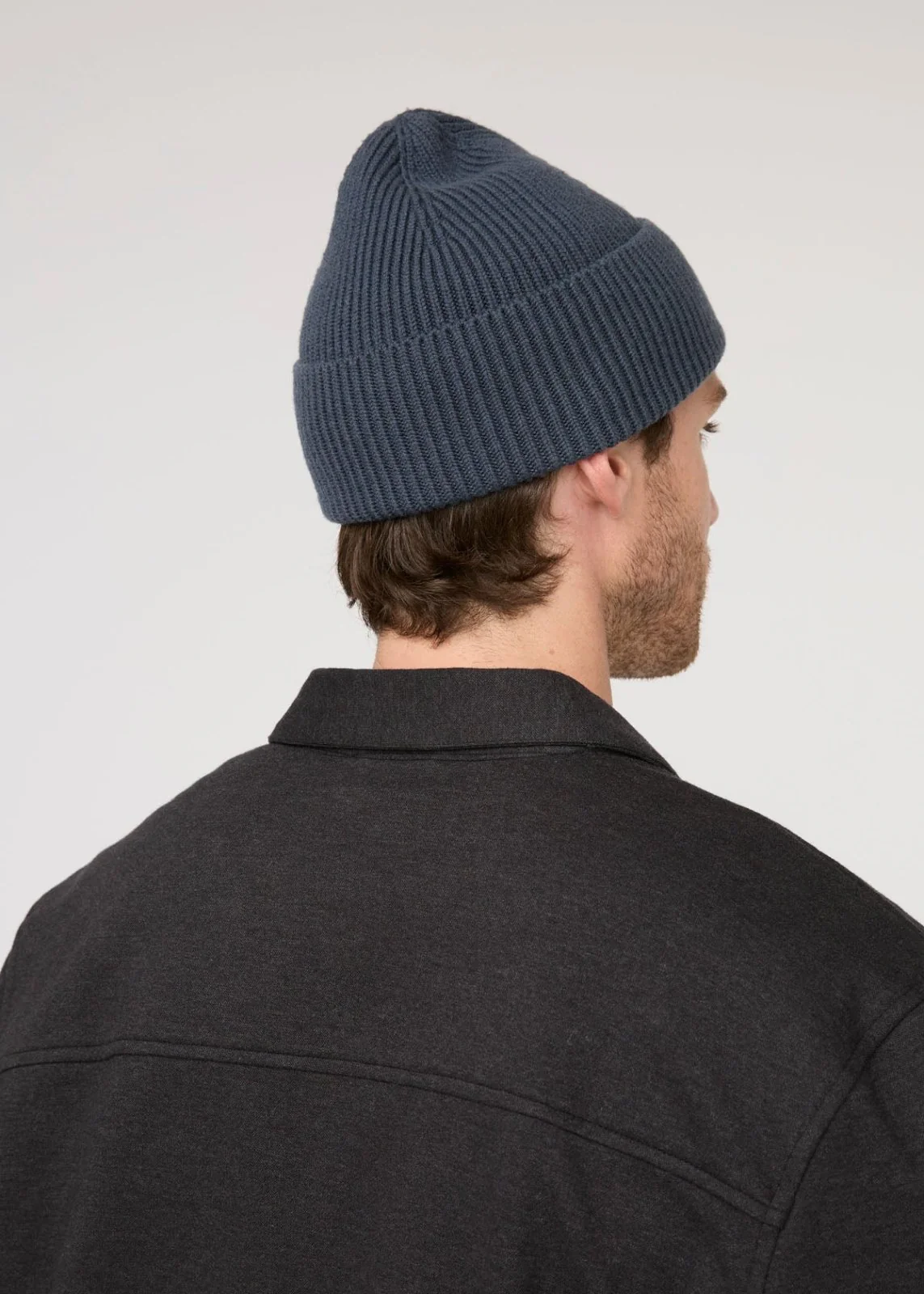 Merino Wool Toque - Heritage Blue - Image 3