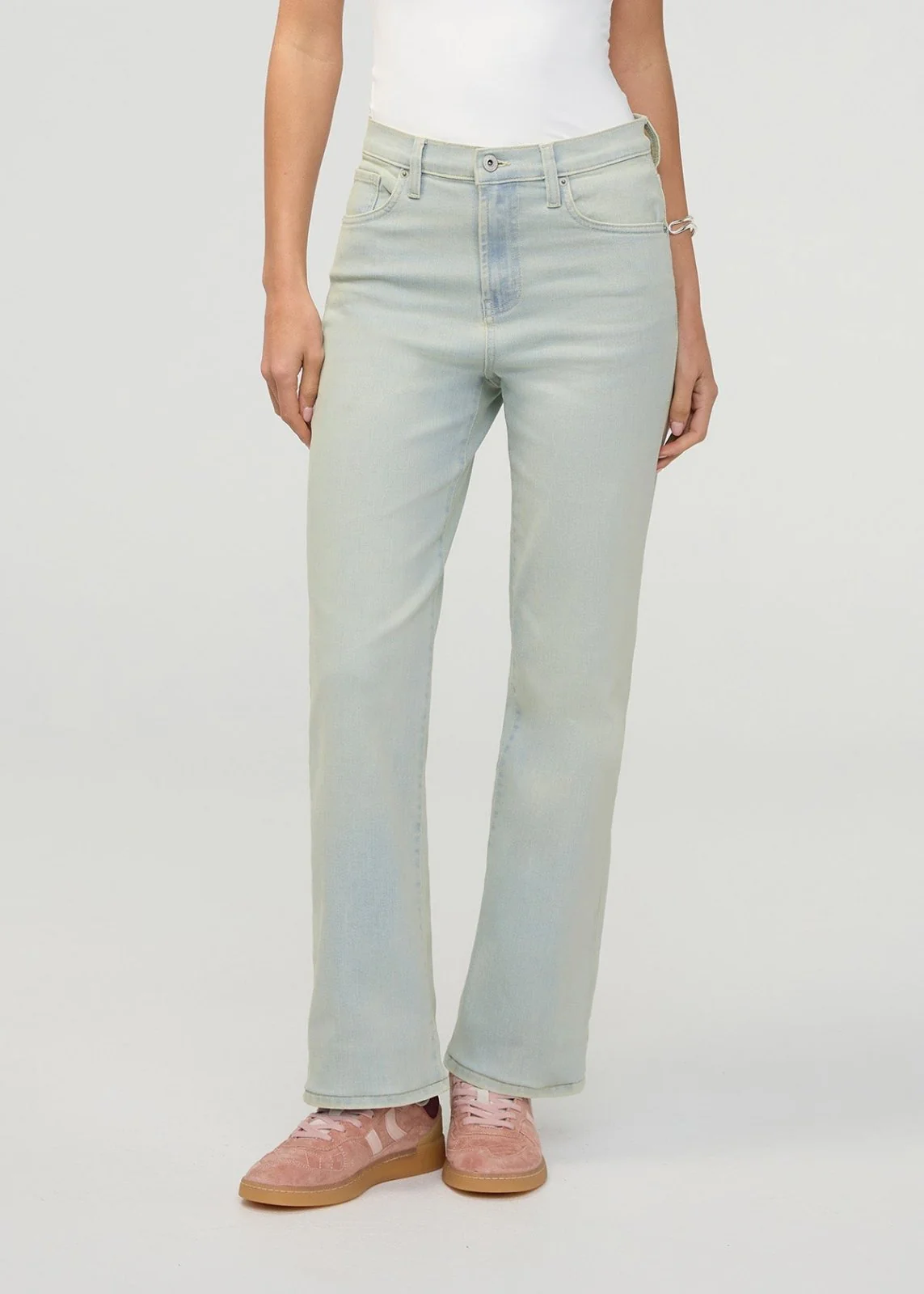 Performance Denim+ High Rise Straight - Moonstone - Image 2