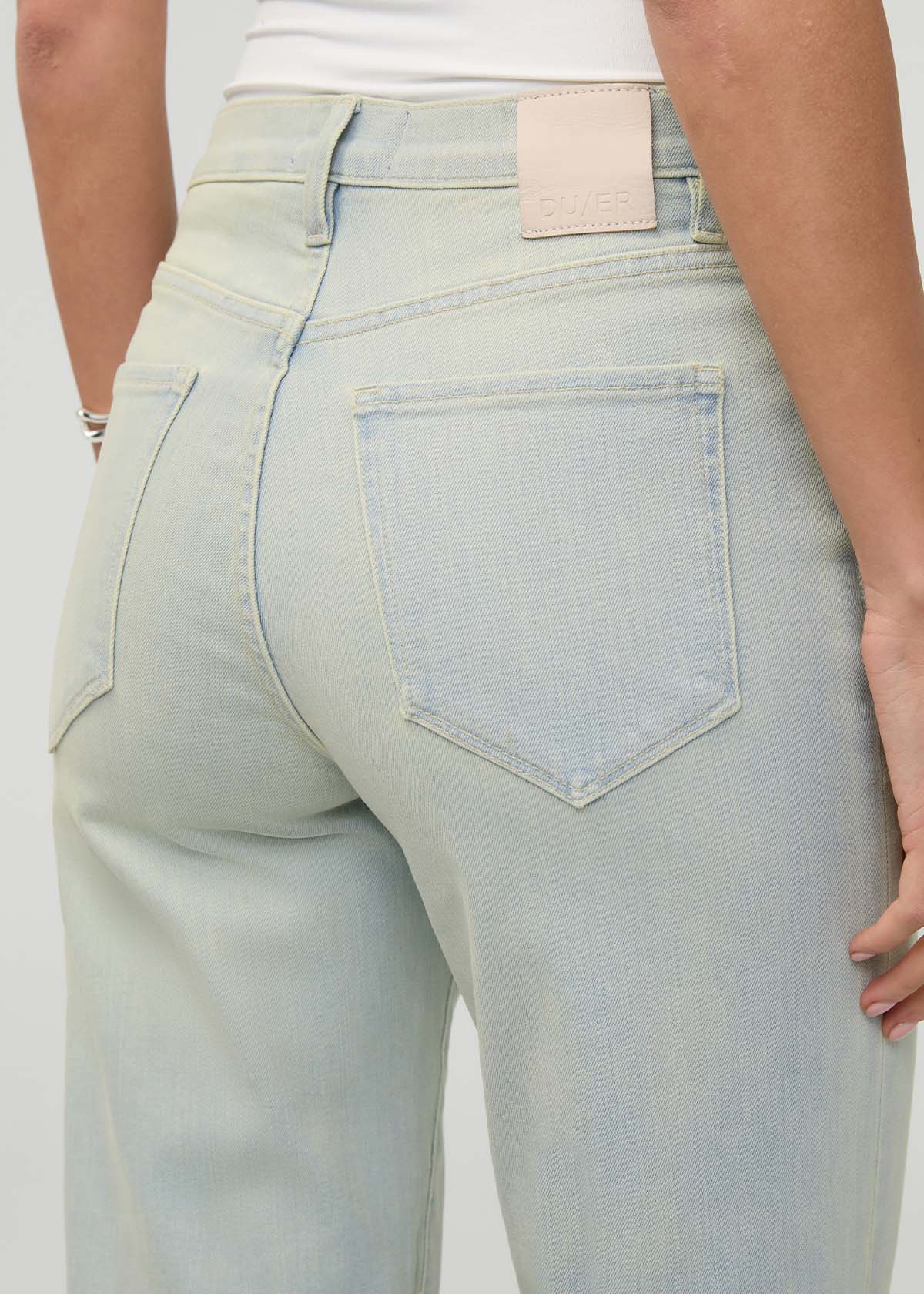 Performance Denim+ High Rise Straight - Moonstone - Image 5