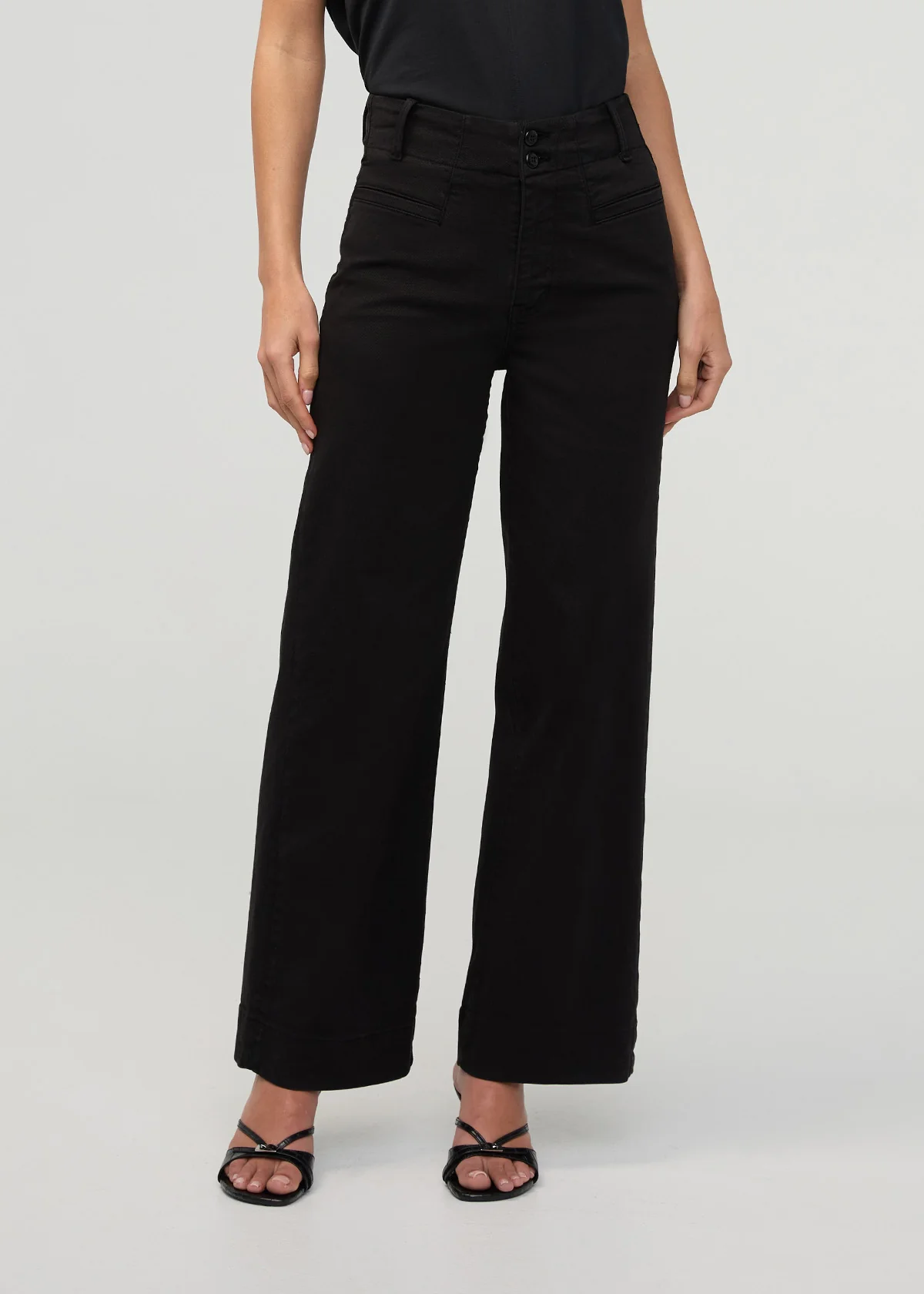 FlexTwill High Rise Trouser - Black - Image 2