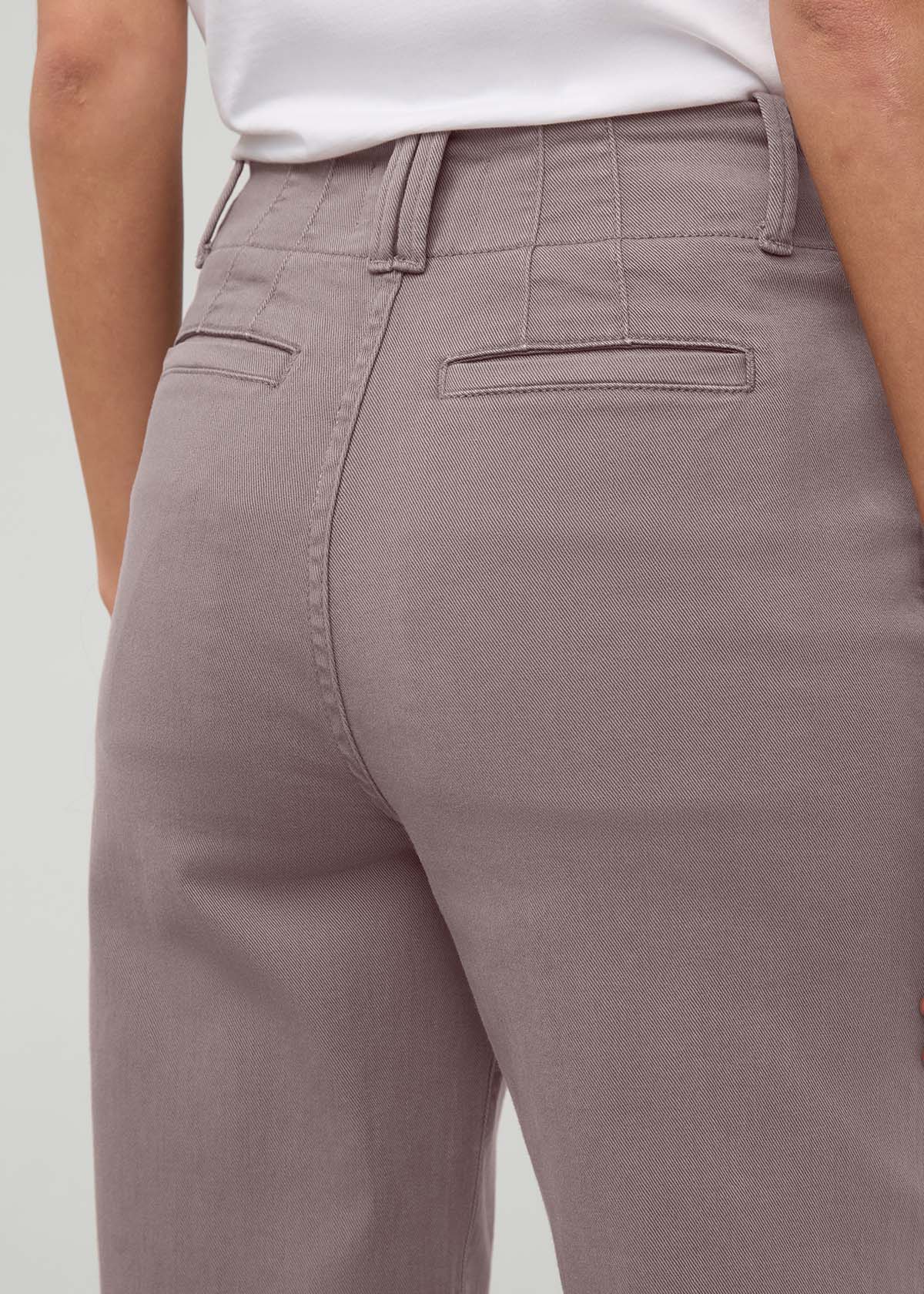 FlexTwill High Rise Trouser - Hazy Mauve - Image 6