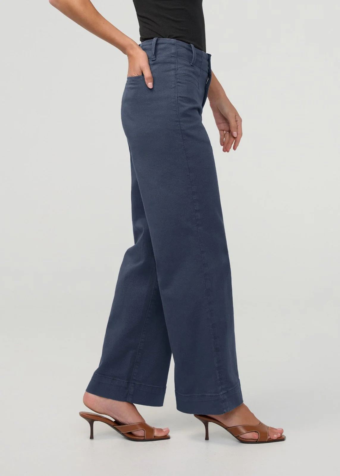 FlexTwill High Rise Trouser - Heritage Blue - Image 3