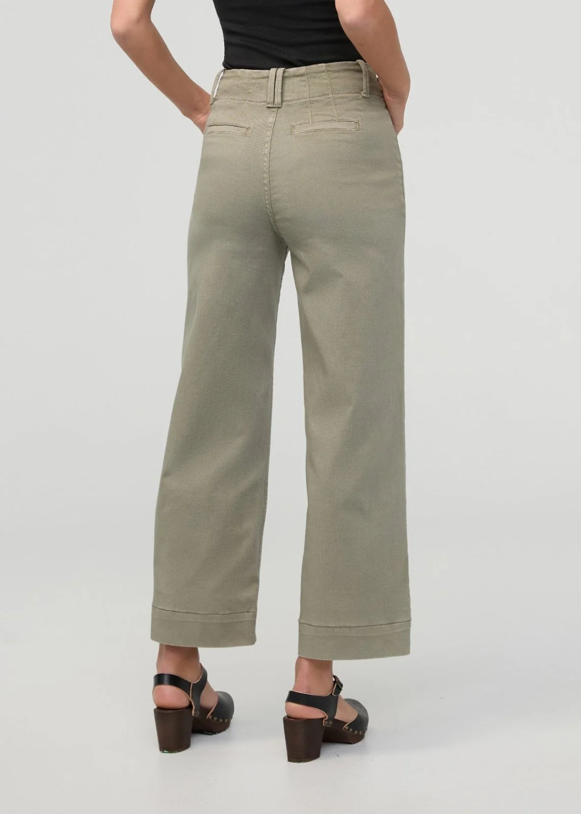 FlexTwill High Rise Trouser - Light Olive - Image 4