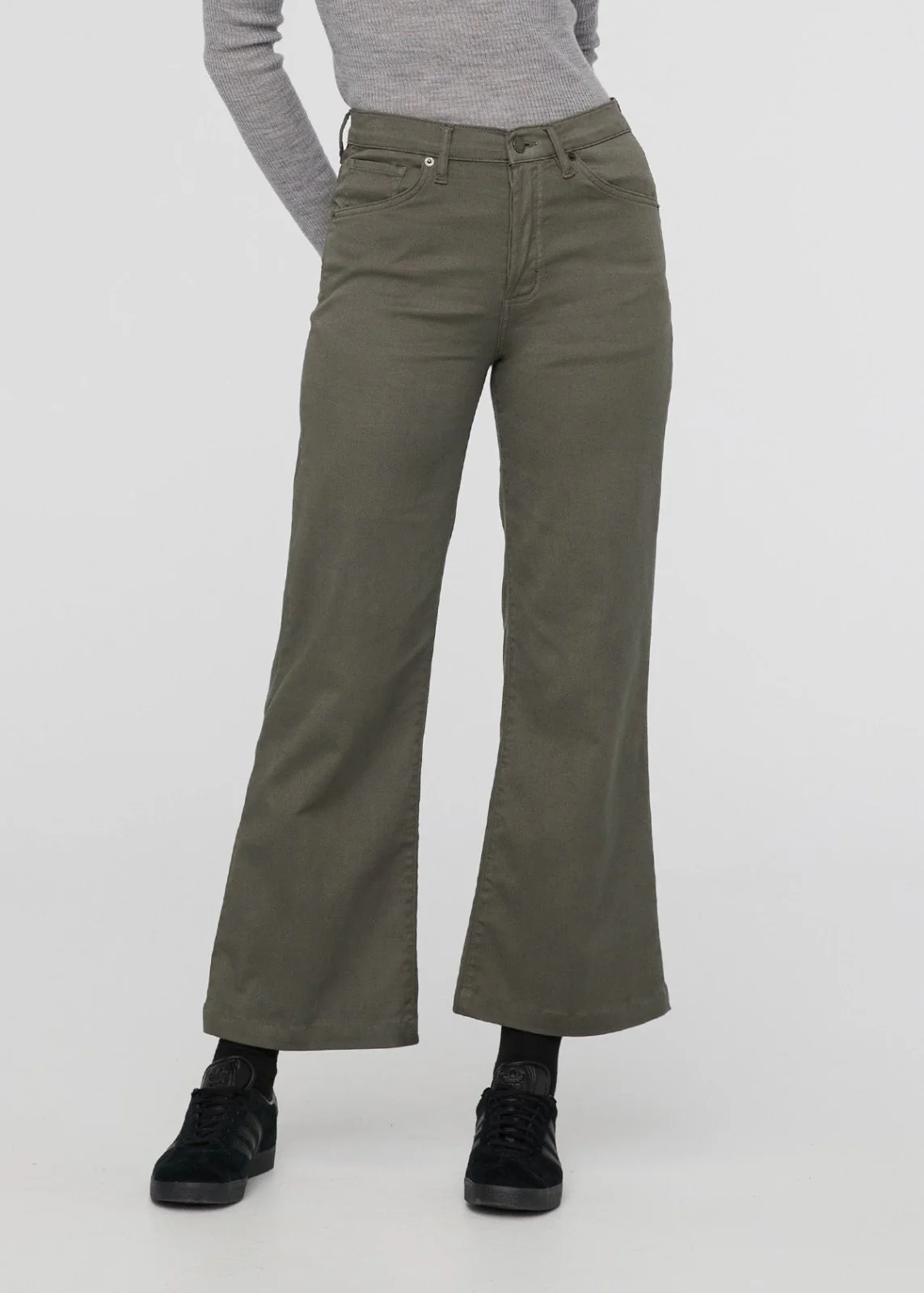 Live Free High Rise Wide Leg - Thyme - Image 2