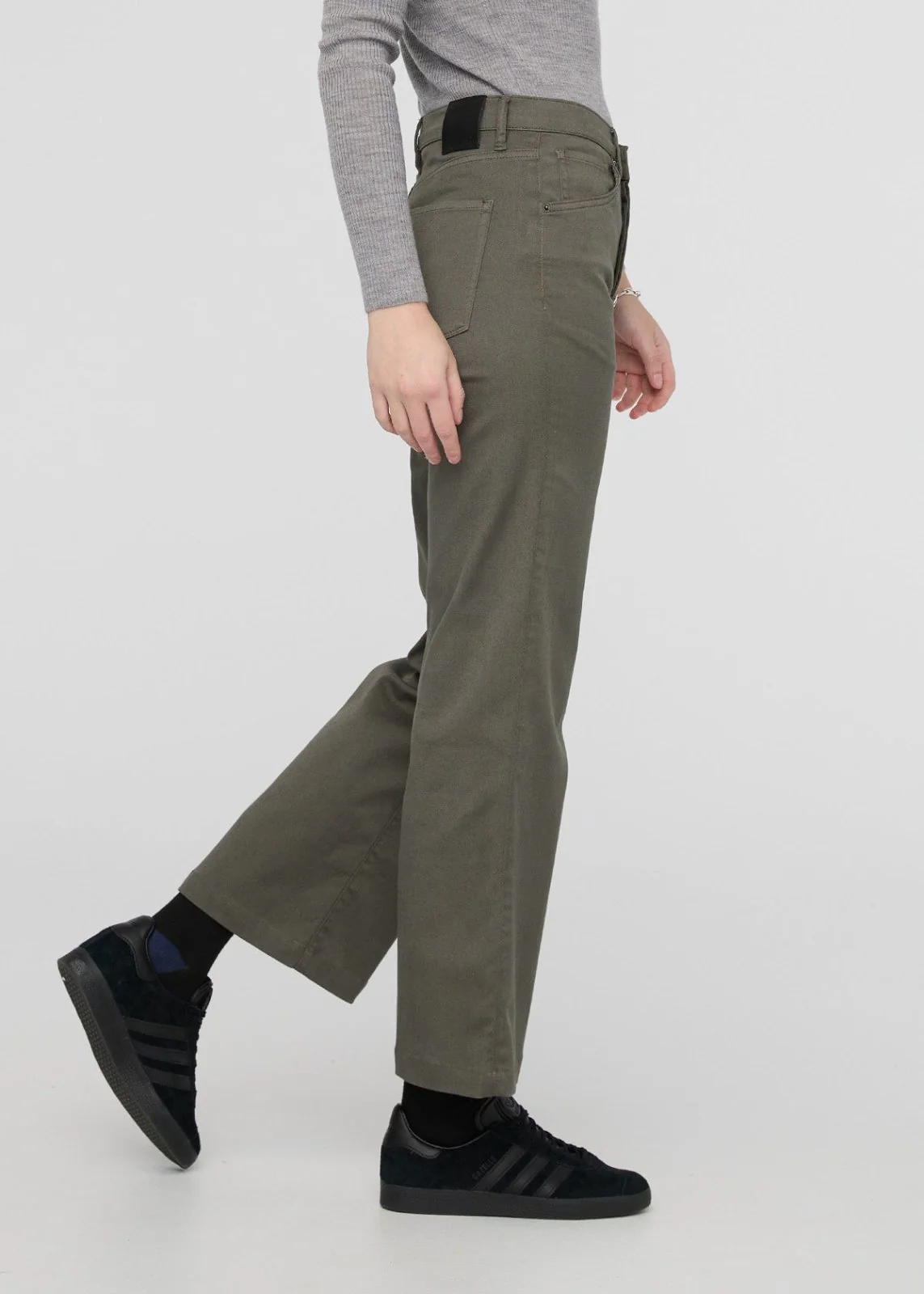 Live Free High Rise Wide Leg - Thyme - Image 3