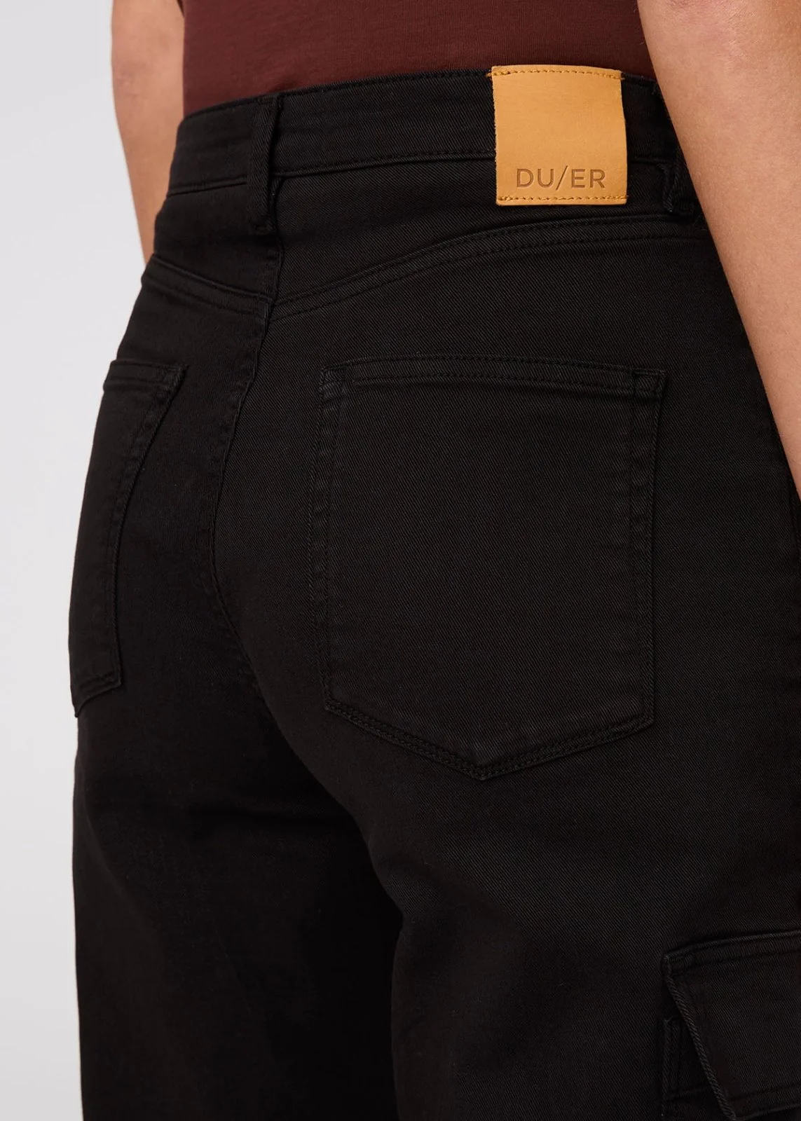 LuxTwill High Rise Cargo Pant - Black - Image 6
