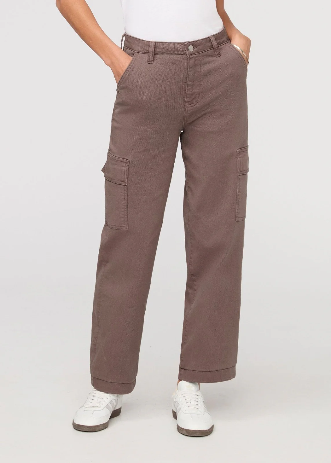 LuxTwill High Rise Cargo Pant - Claystone - Image 2