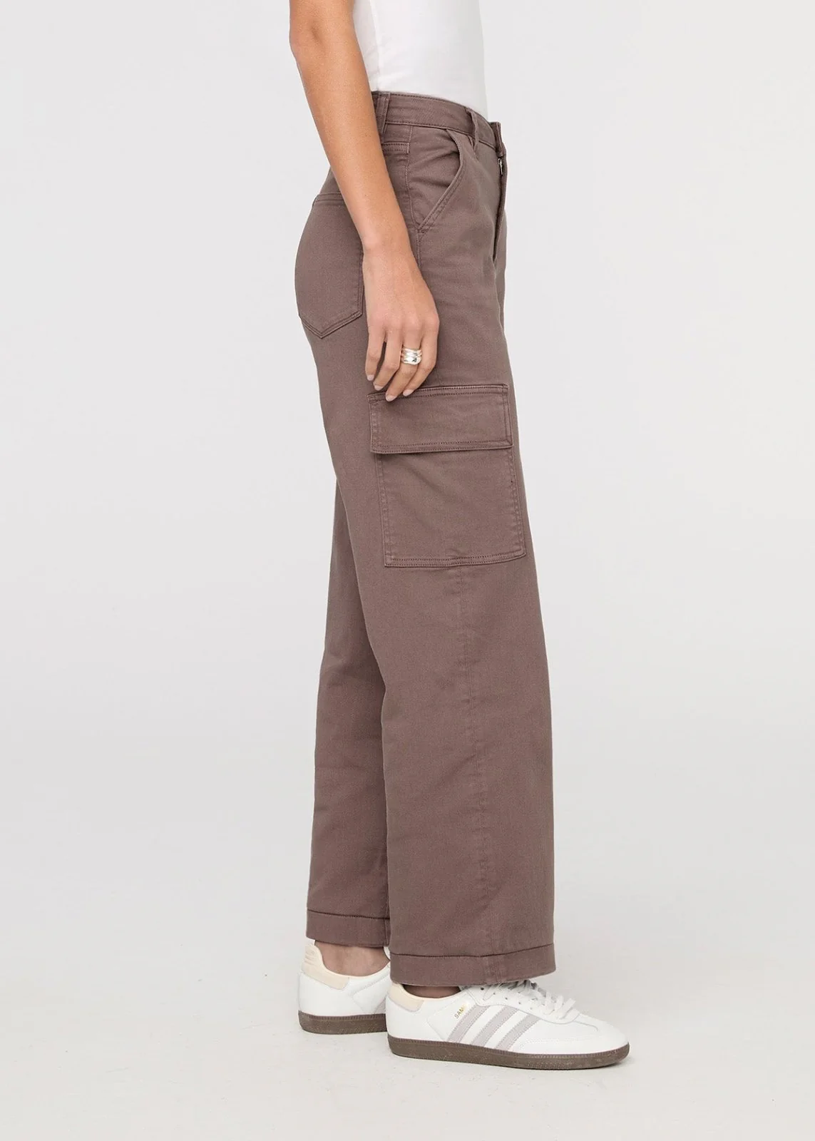 LuxTwill High Rise Cargo Pant - Claystone - Image 3
