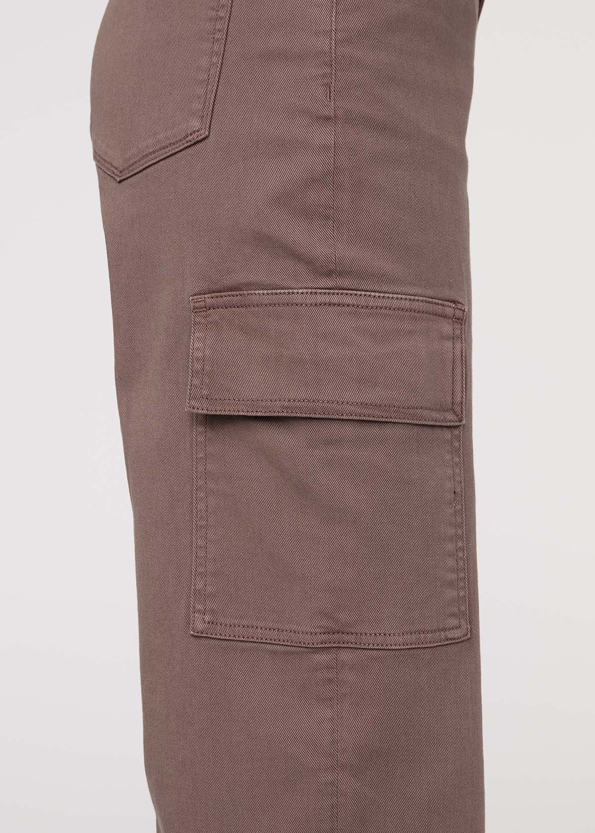 LuxTwill High Rise Cargo Pant - Claystone - Image 7