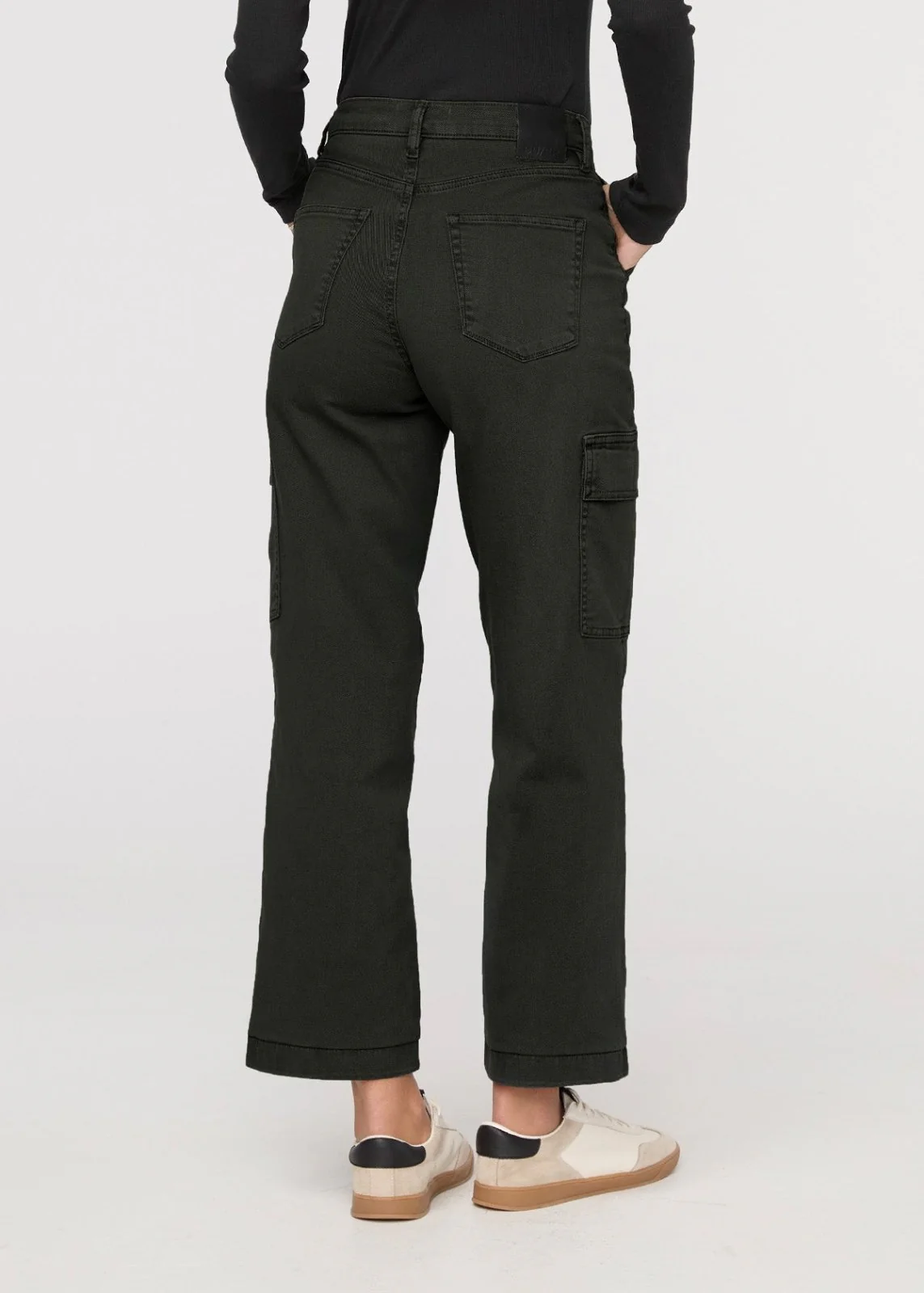 LuxTwill High Rise Cargo Pant - Evergreen - Image 4