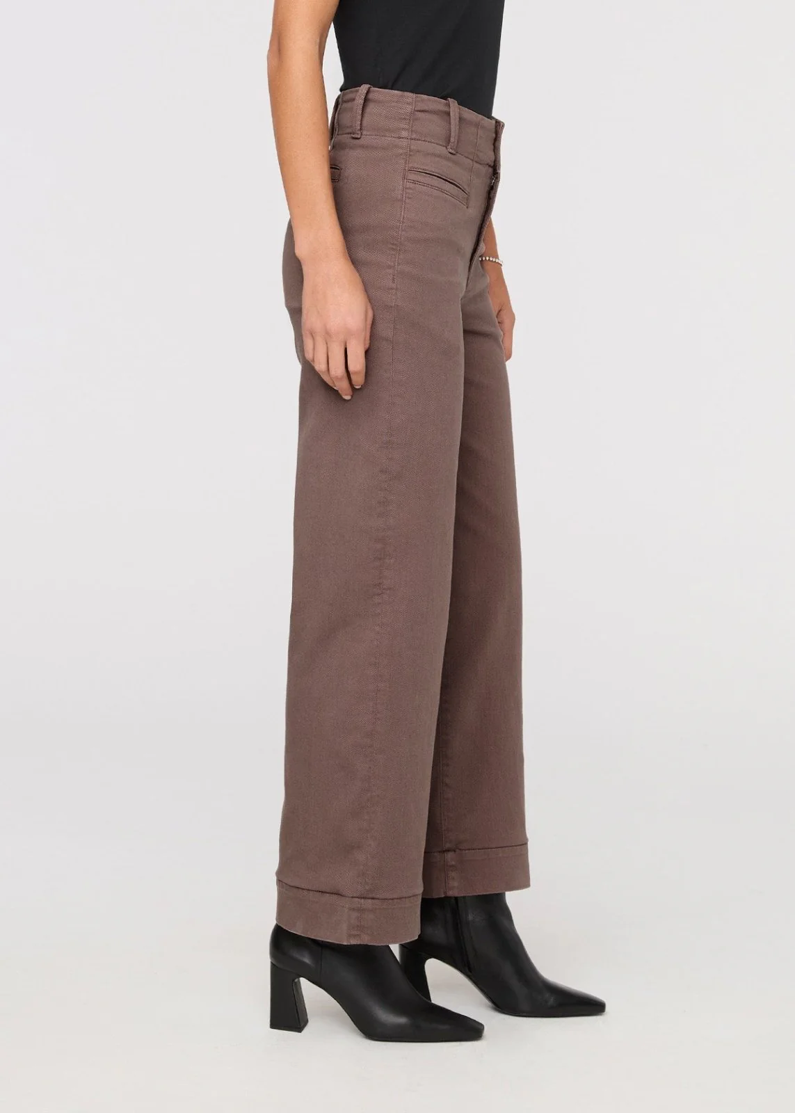 LuxTwill High Rise Trouser - Claystone - Image 3