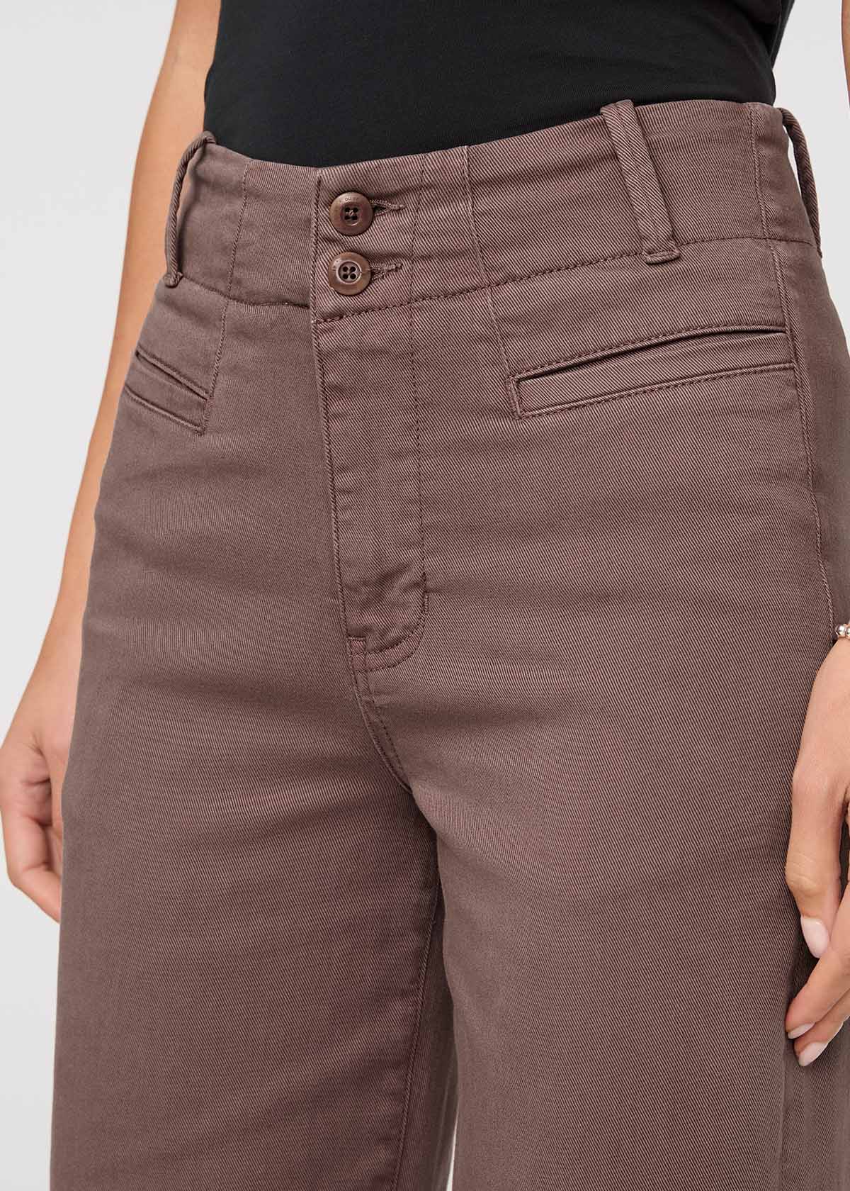 LuxTwill High Rise Trouser - Claystone - Image 5