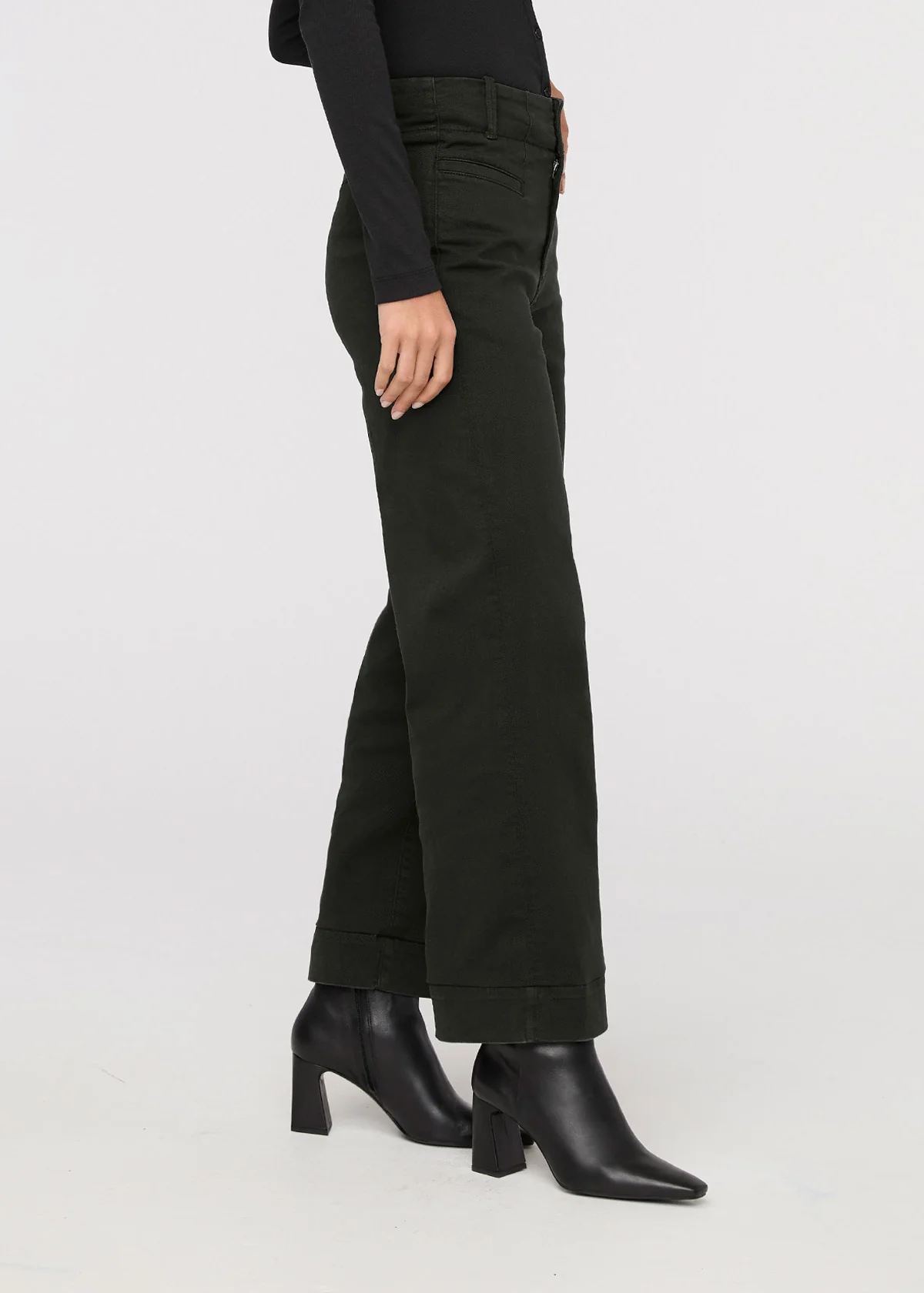 LuxTwill High Rise Trouser - Evergreen - Image 3
