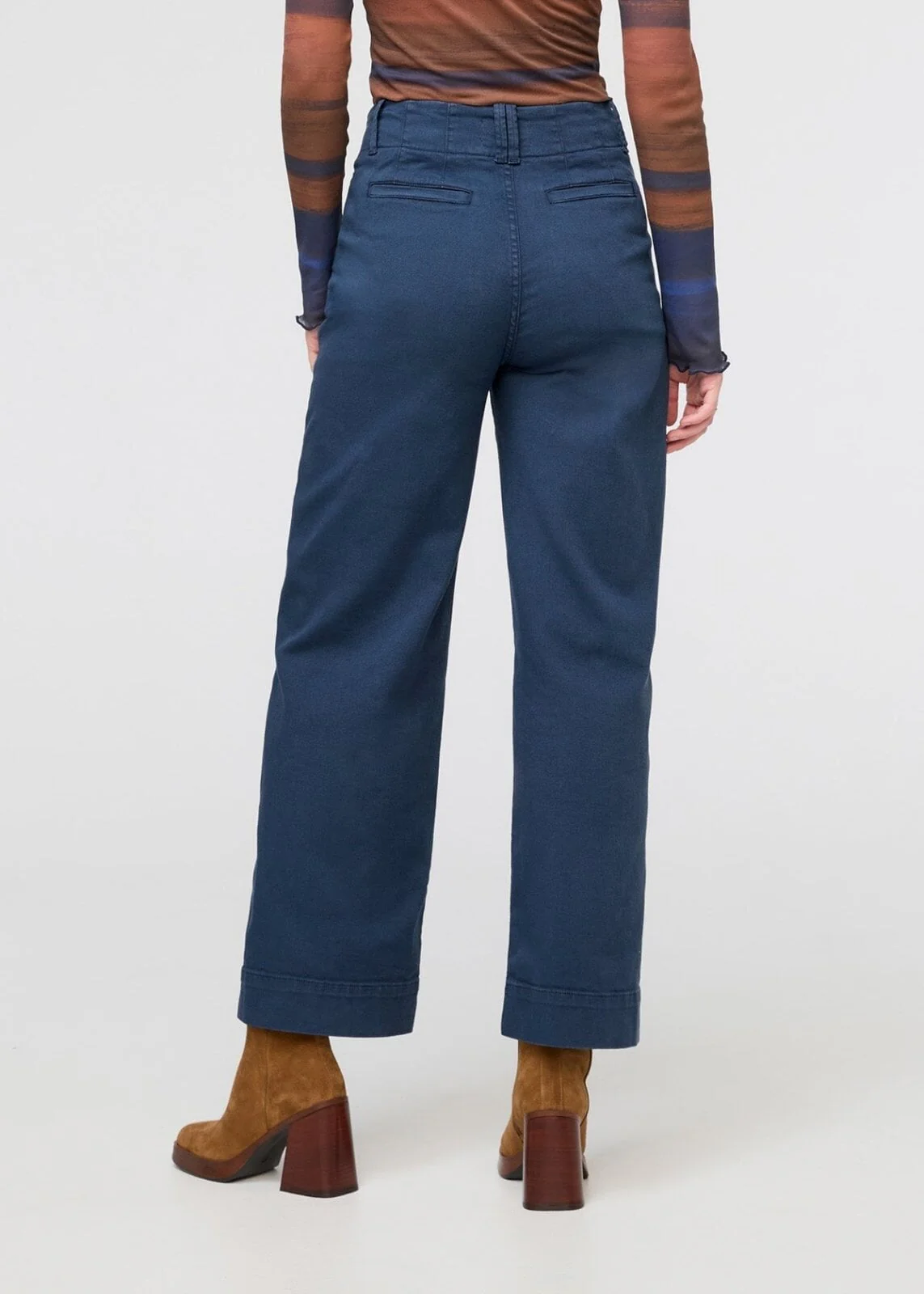LuxTwill High Rise Trouser - Marine - Image 4