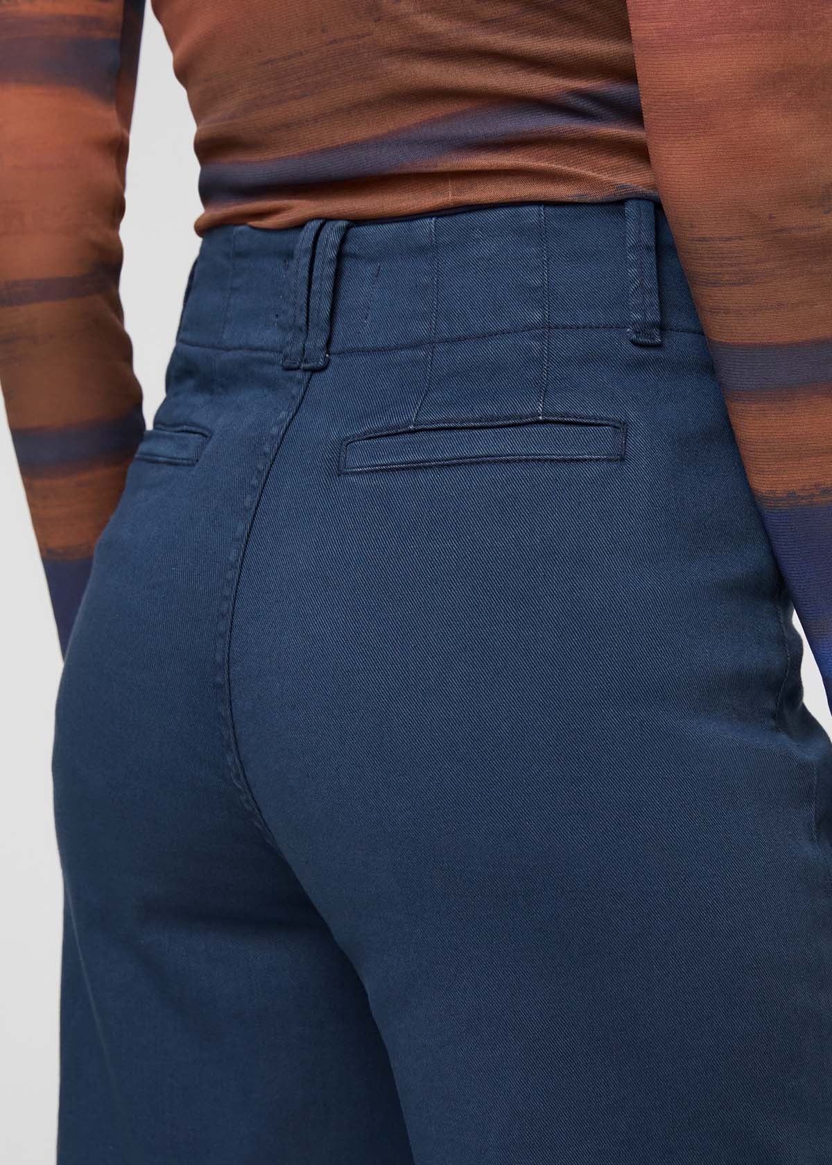 LuxTwill High Rise Trouser - Marine - Image 6