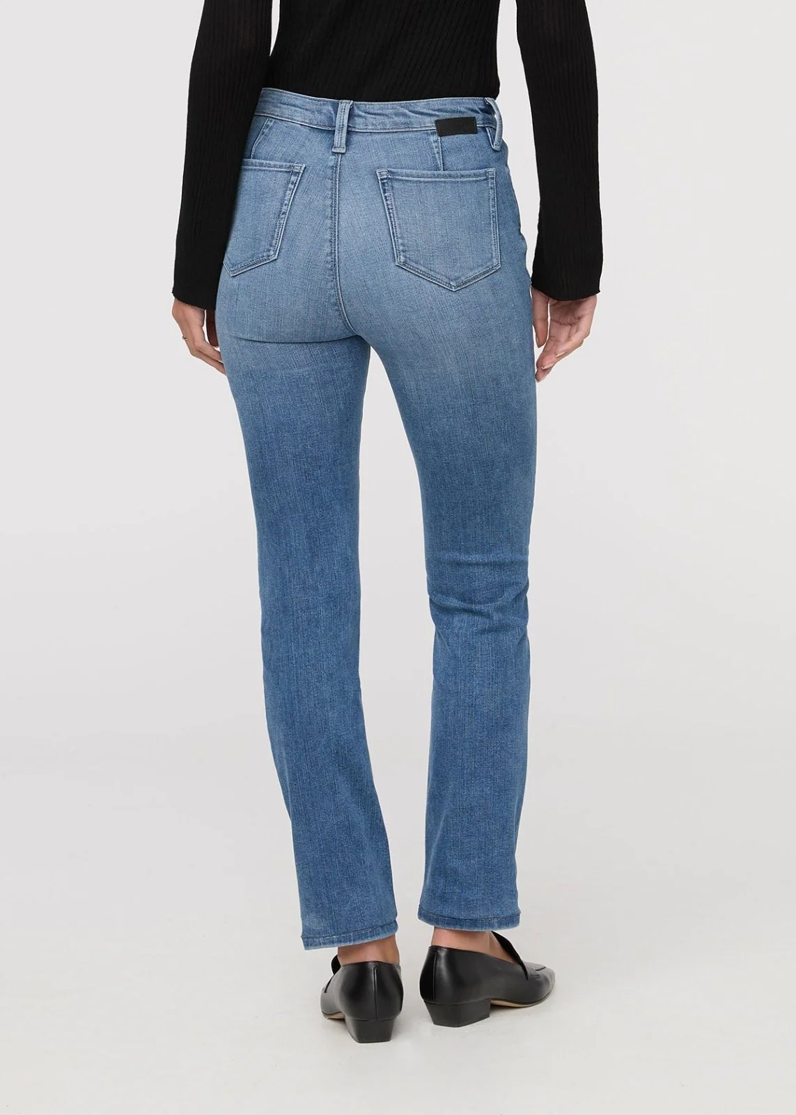 No Sweat Denim High Rise Slim Straight - London Fog - Image 4