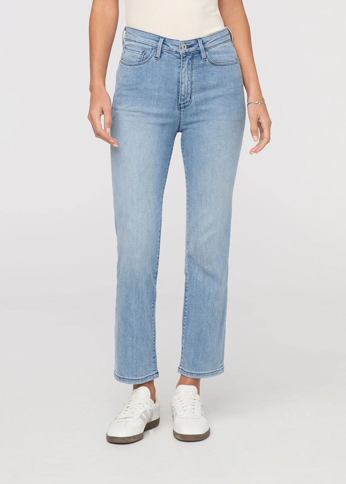 No Sweat Denim High Rise Slim Straight - Mystic Blue - Image 2