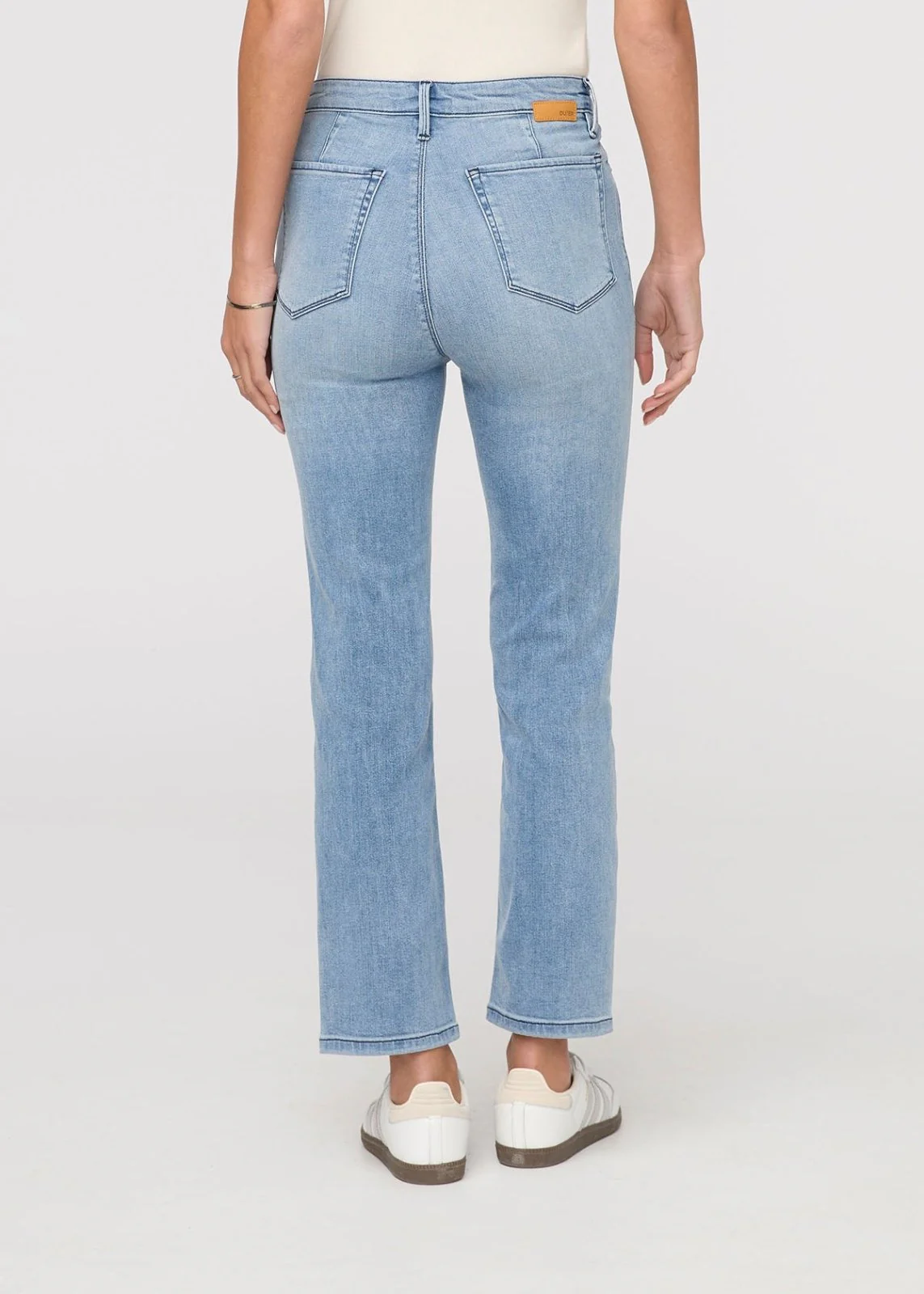 No Sweat Denim High Rise Slim Straight - Mystic Blue - Image 4