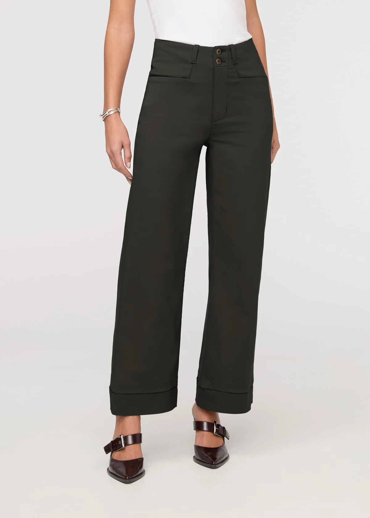 NuStretch High Rise Trouser - Evergreen - Image 2