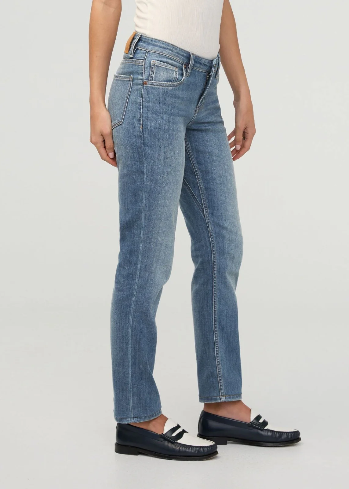 Performance Denim Girlfriend - Blue Ash - Image 3