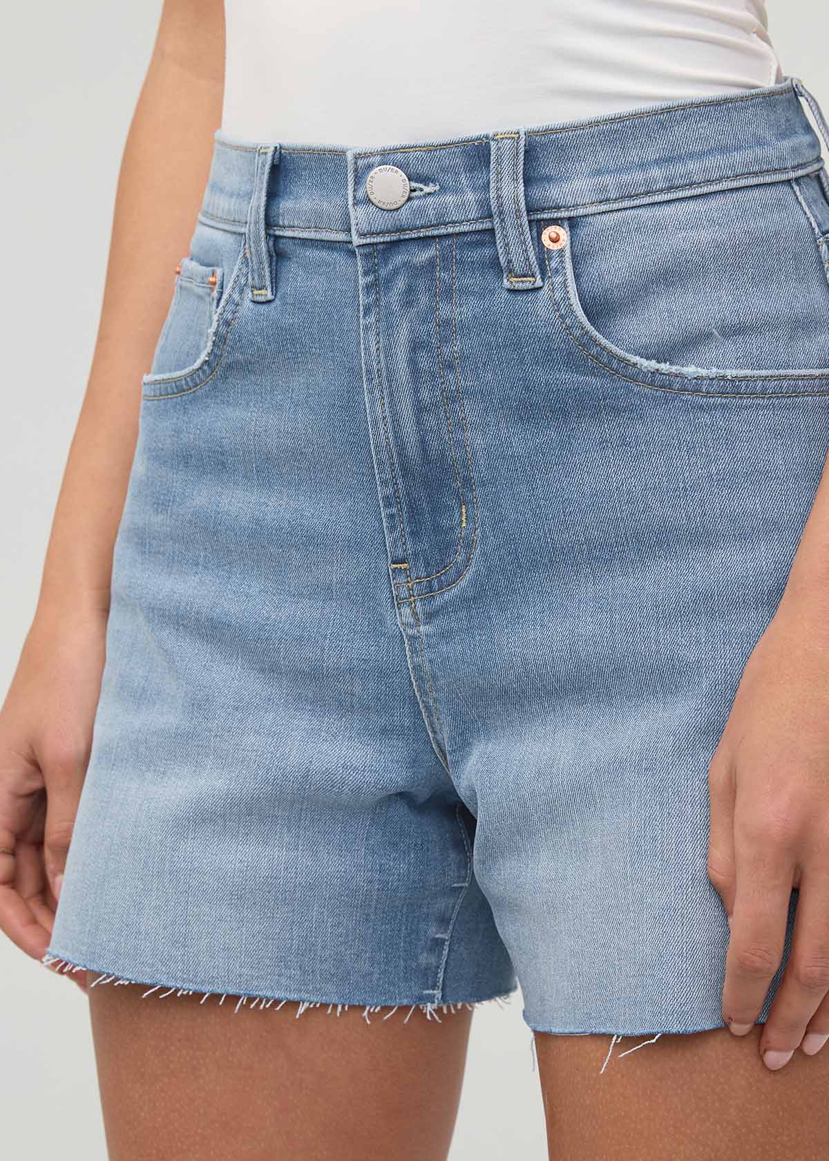 Performance Denim+ High Rise Relaxed Short - Vintage Seaside - Image 5