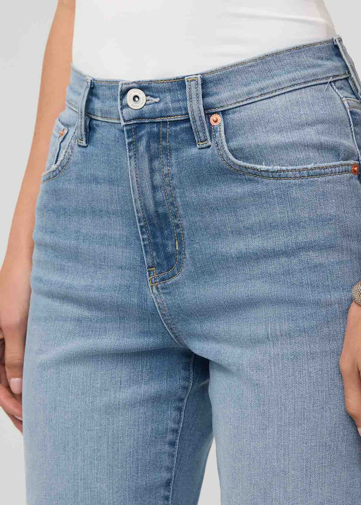 Performance Denim+ High Rise Straight - Current - Image 5
