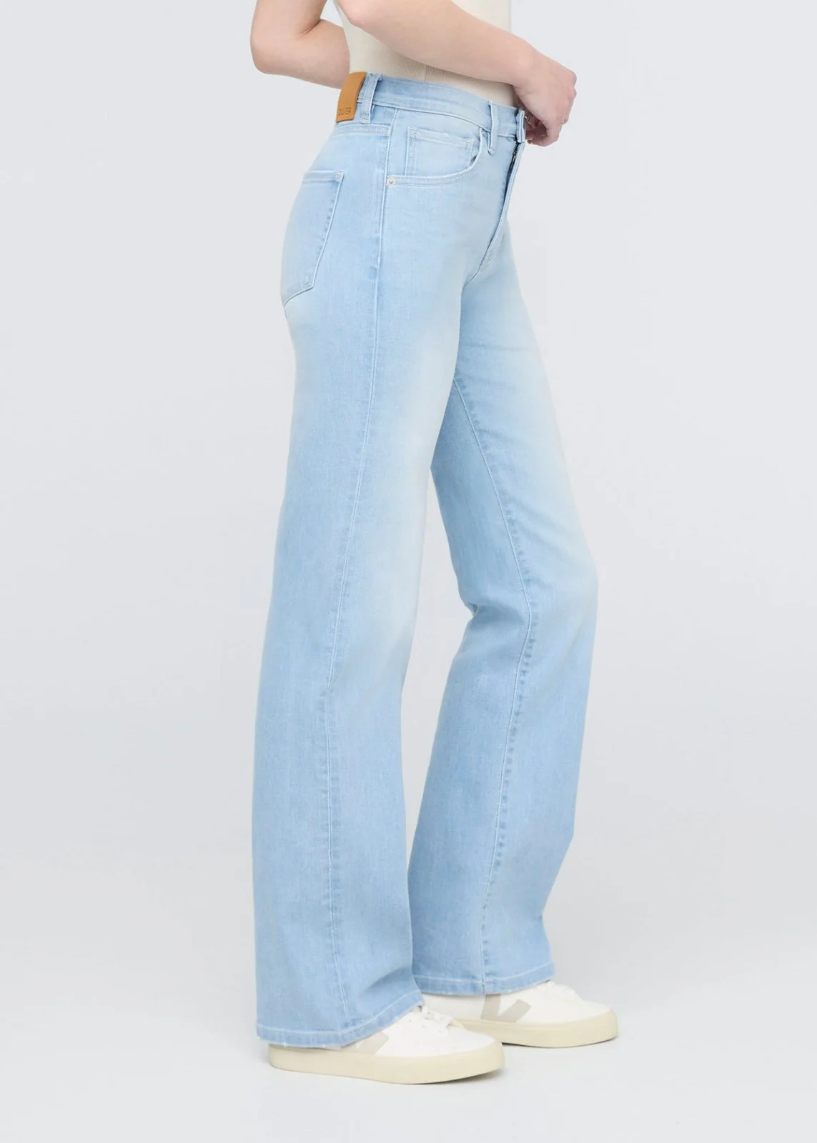 Performance Denim+ High Rise Straight - Sun Faded Blue - Image 3
