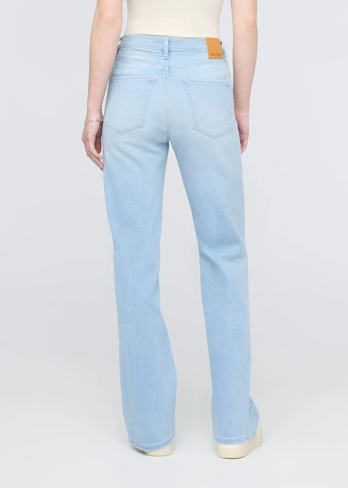 Performance Denim+ High Rise Straight - Sun Faded Blue - Image 4