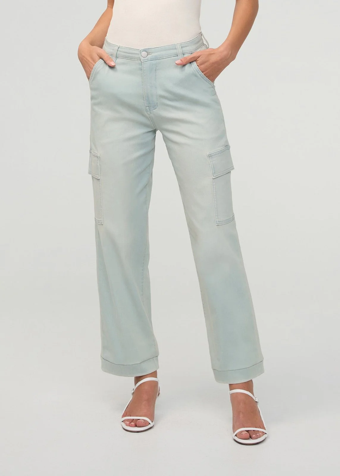 Performance Denim Lite High Rise Cargo - Palisade - Image 2