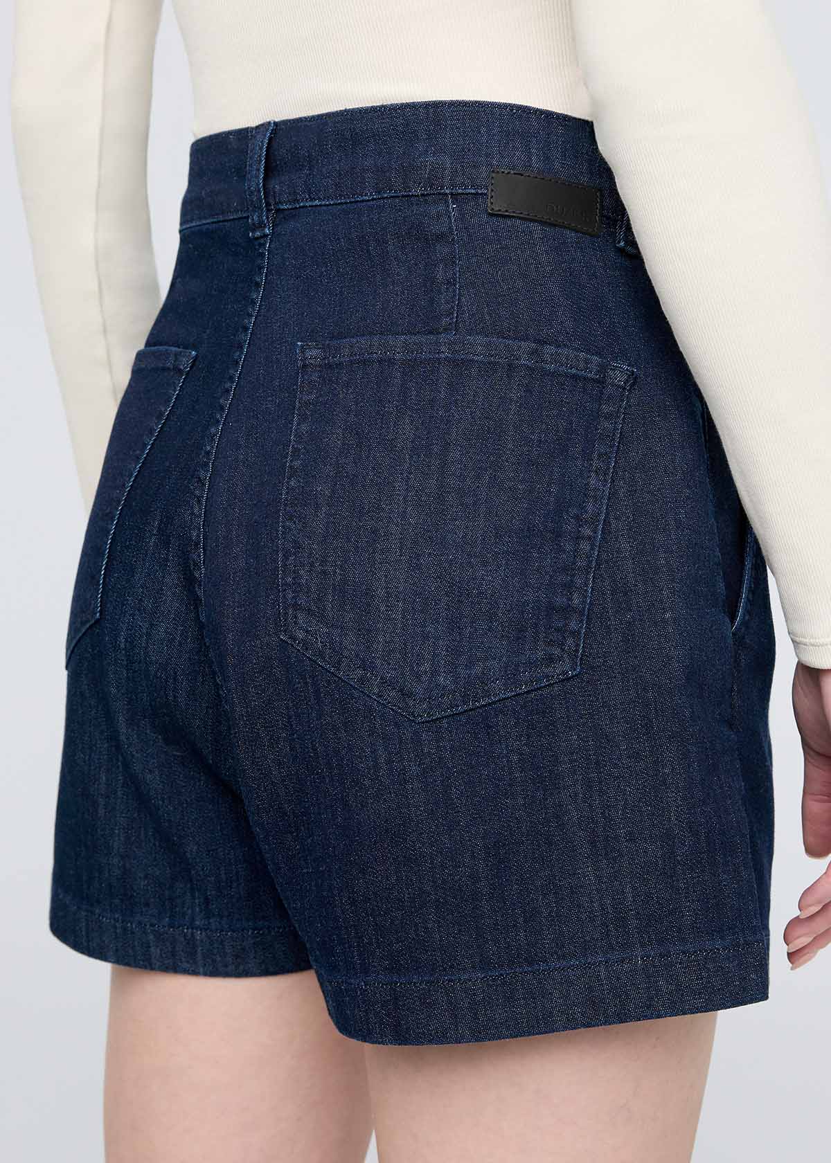Performance Denim Lite Pleated Short - Modern Rinse - Image 6