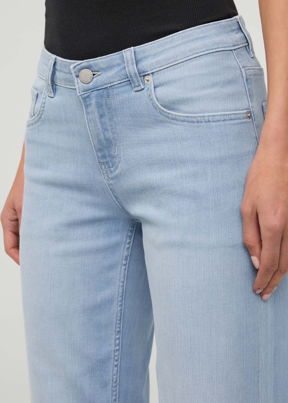 Performance Denim Mid Rise Straight - Desert Blue - Image 5