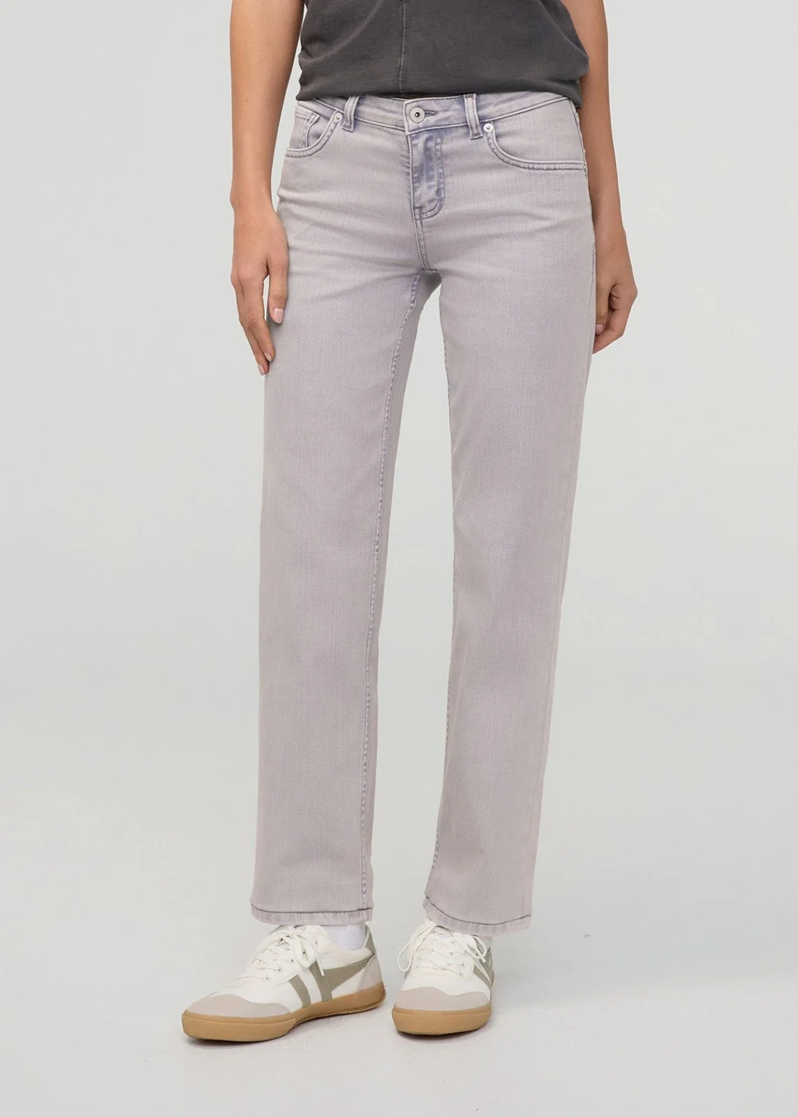 Performance Denim Mid Rise Straight - Quartz Fade - Image 2