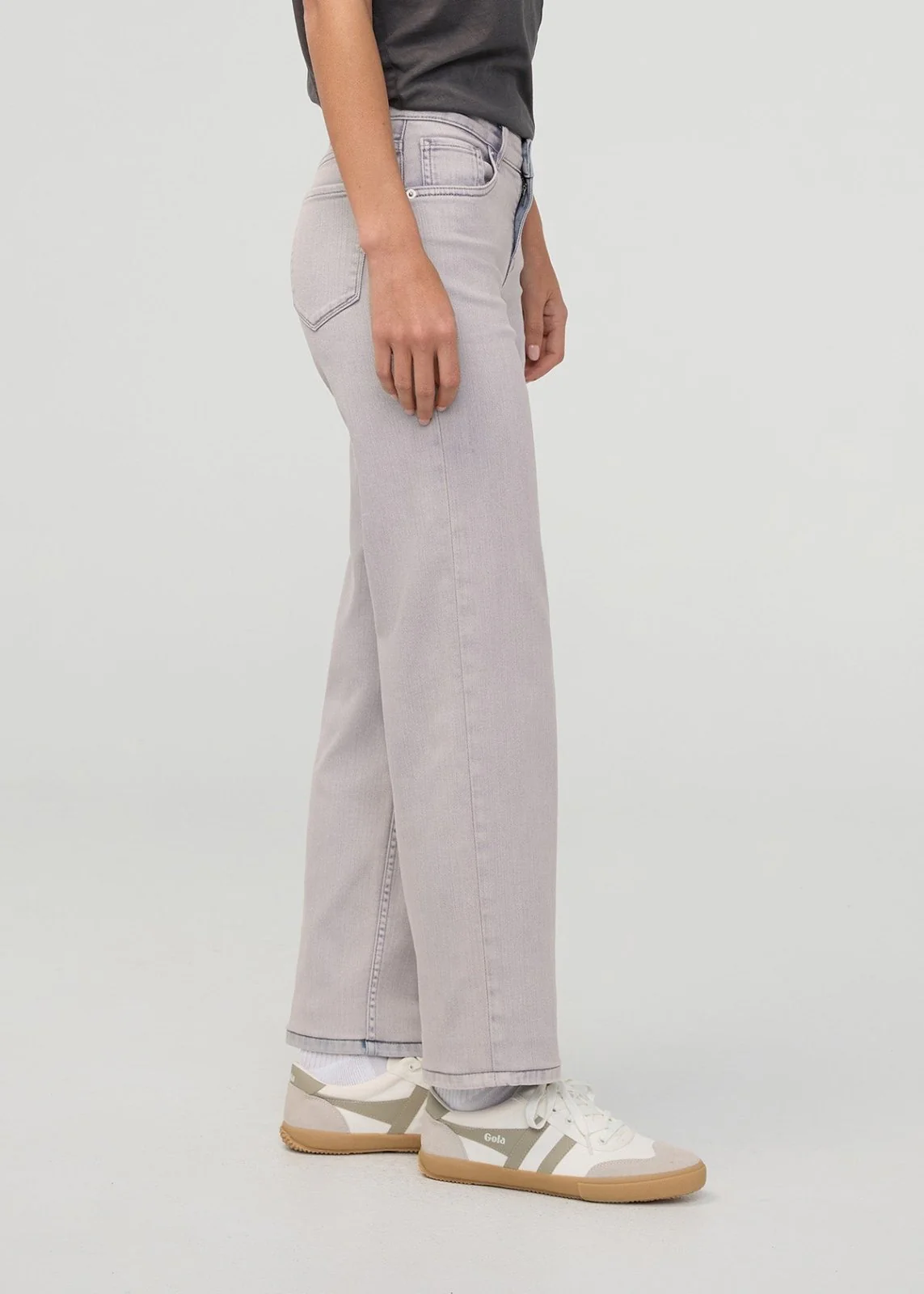 Performance Denim Mid Rise Straight - Quartz Fade - Image 3