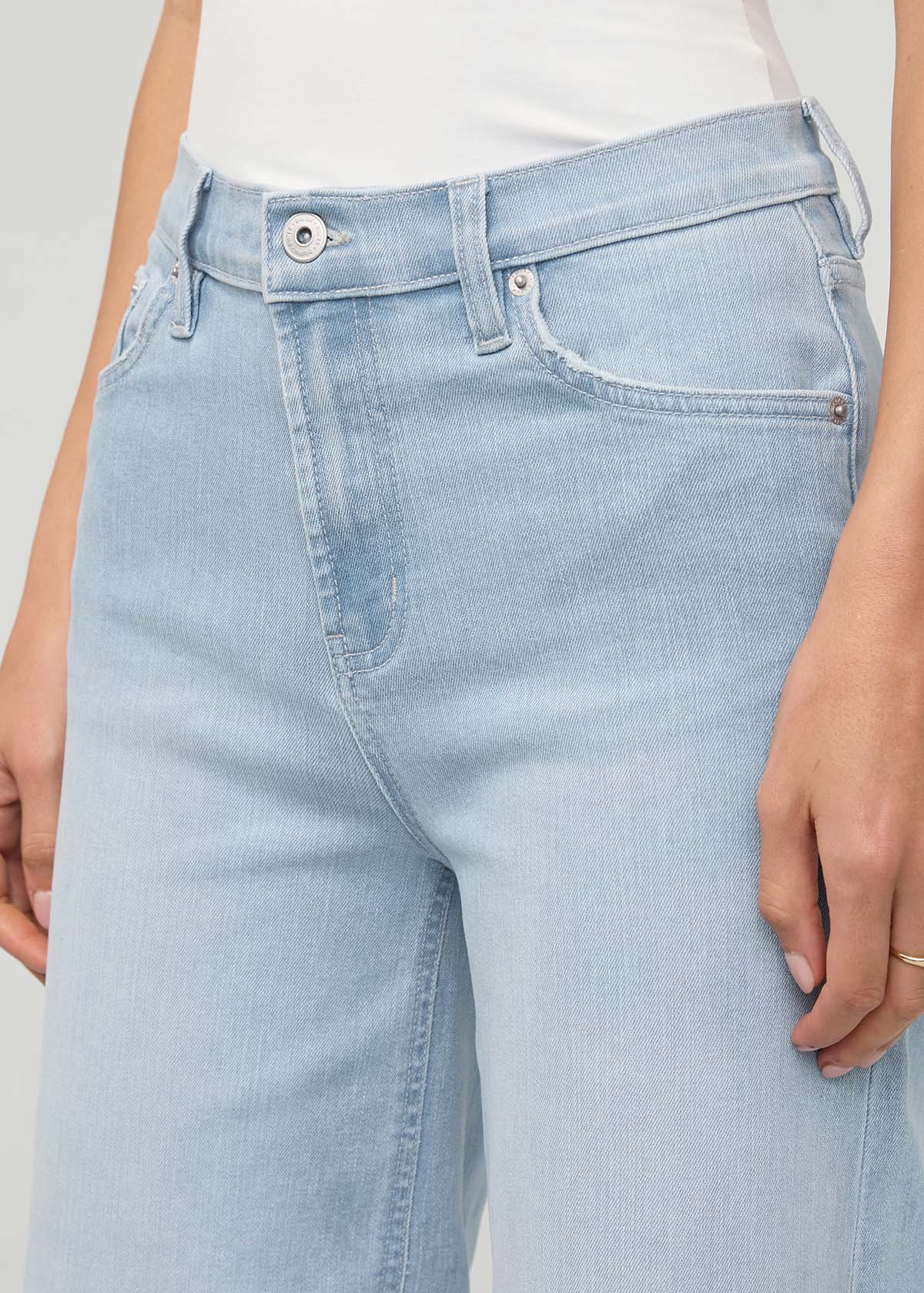 Performance Denim+ High Rise Wide Leg Crop - Zephyr - Image 5