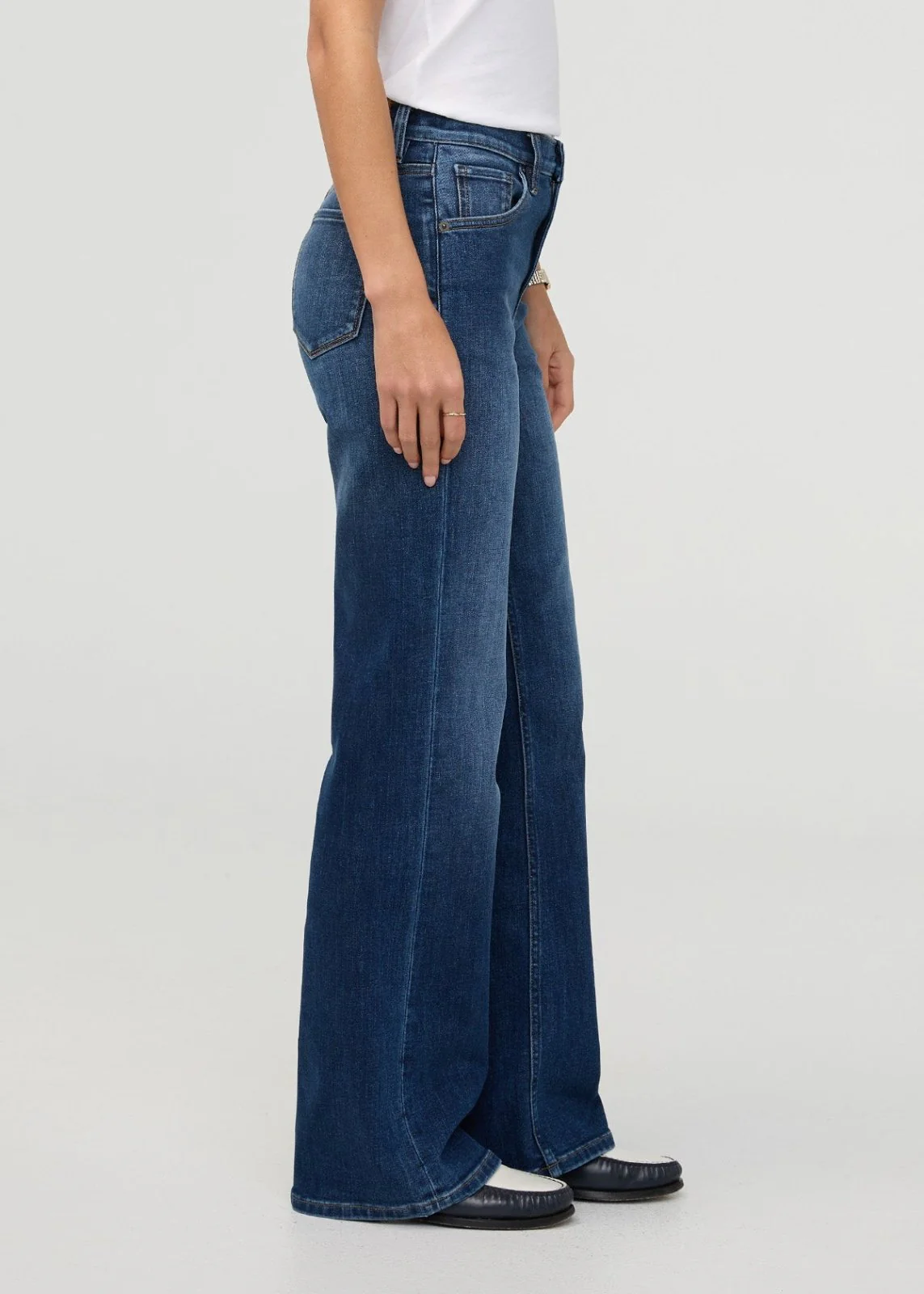 Performance Denim+ High Rise Wide Leg - Night Harbour - Image 3
