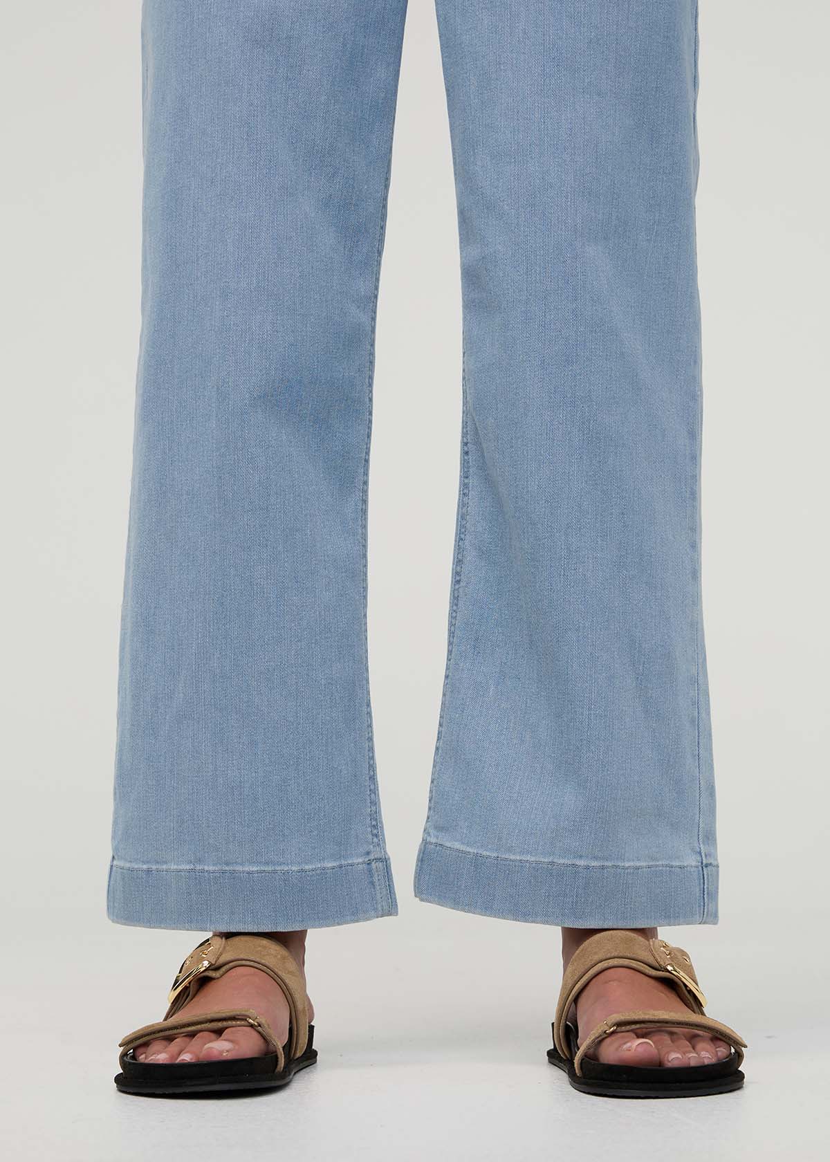 Performance Denim Short Sleeve Jumpsuit - Desert Blue - Image 9