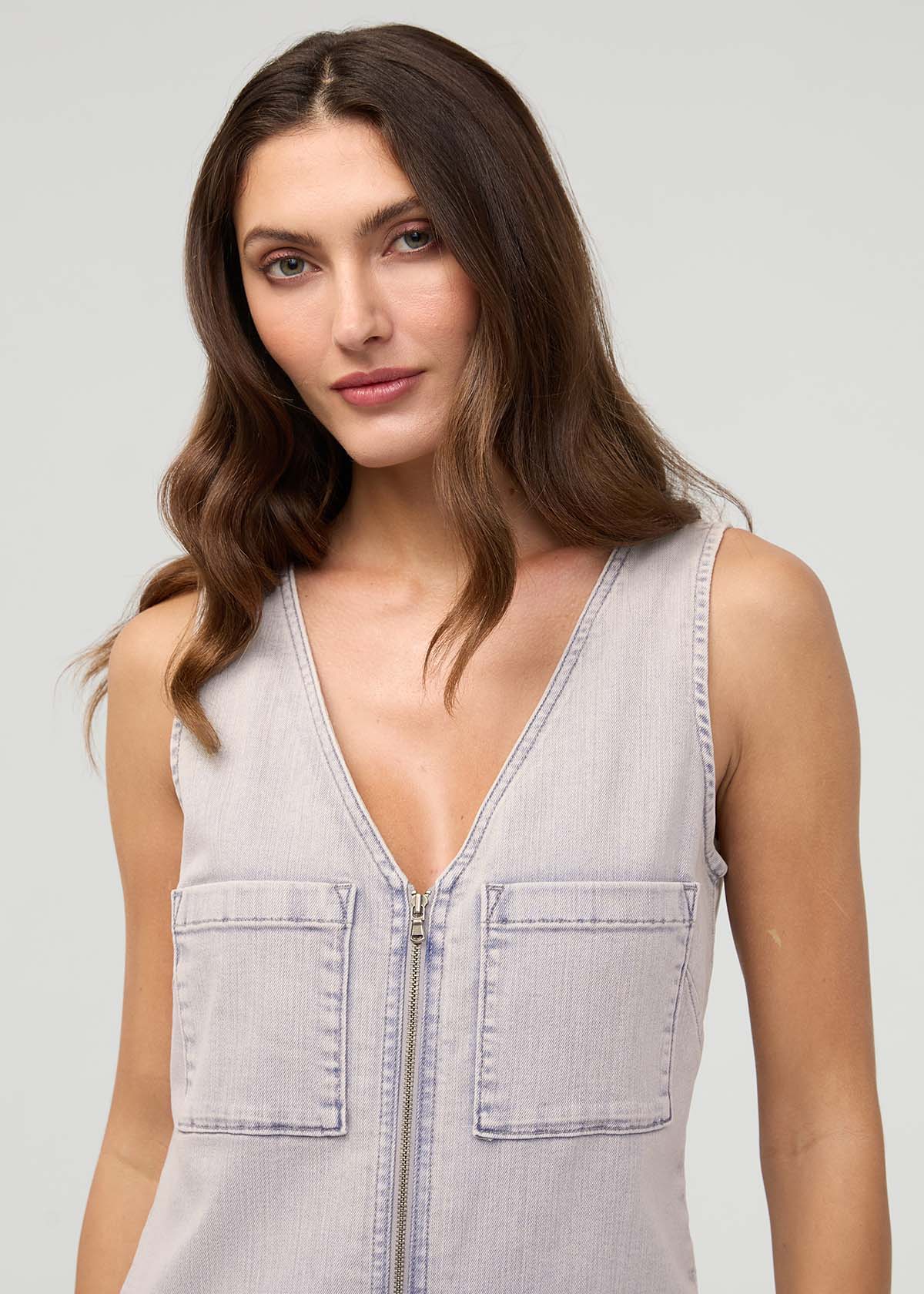 Performance Denim Utility Jumpsuit - Image 2
