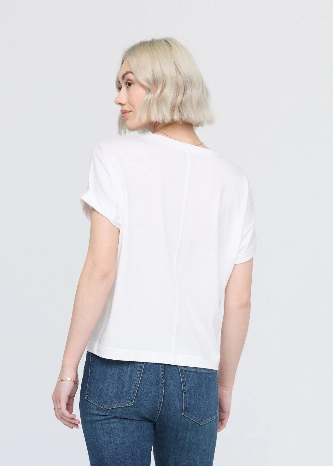 PurePima Dolman Tee - White - Image 3