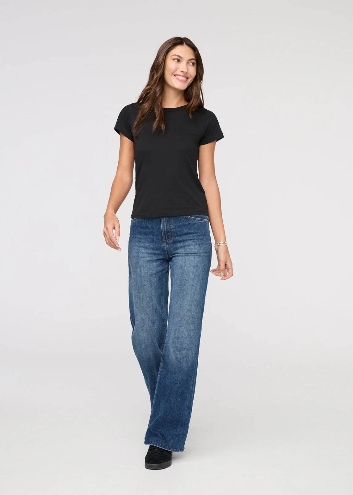 PurePima Slim Crew - Black - Image 2