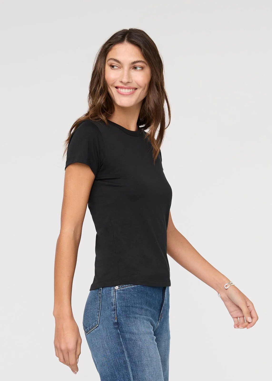 PurePima Slim Crew - Black - Image 3