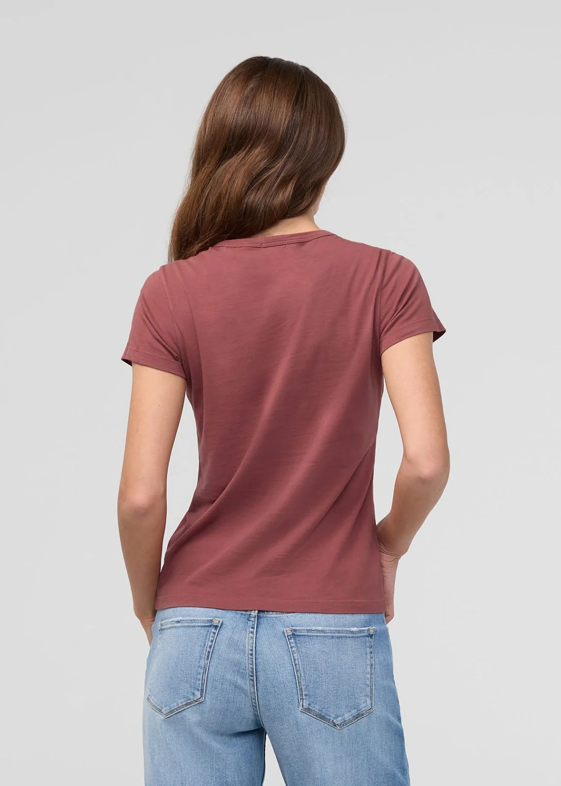 PurePima Slim Crew - Red Clay - Image 4