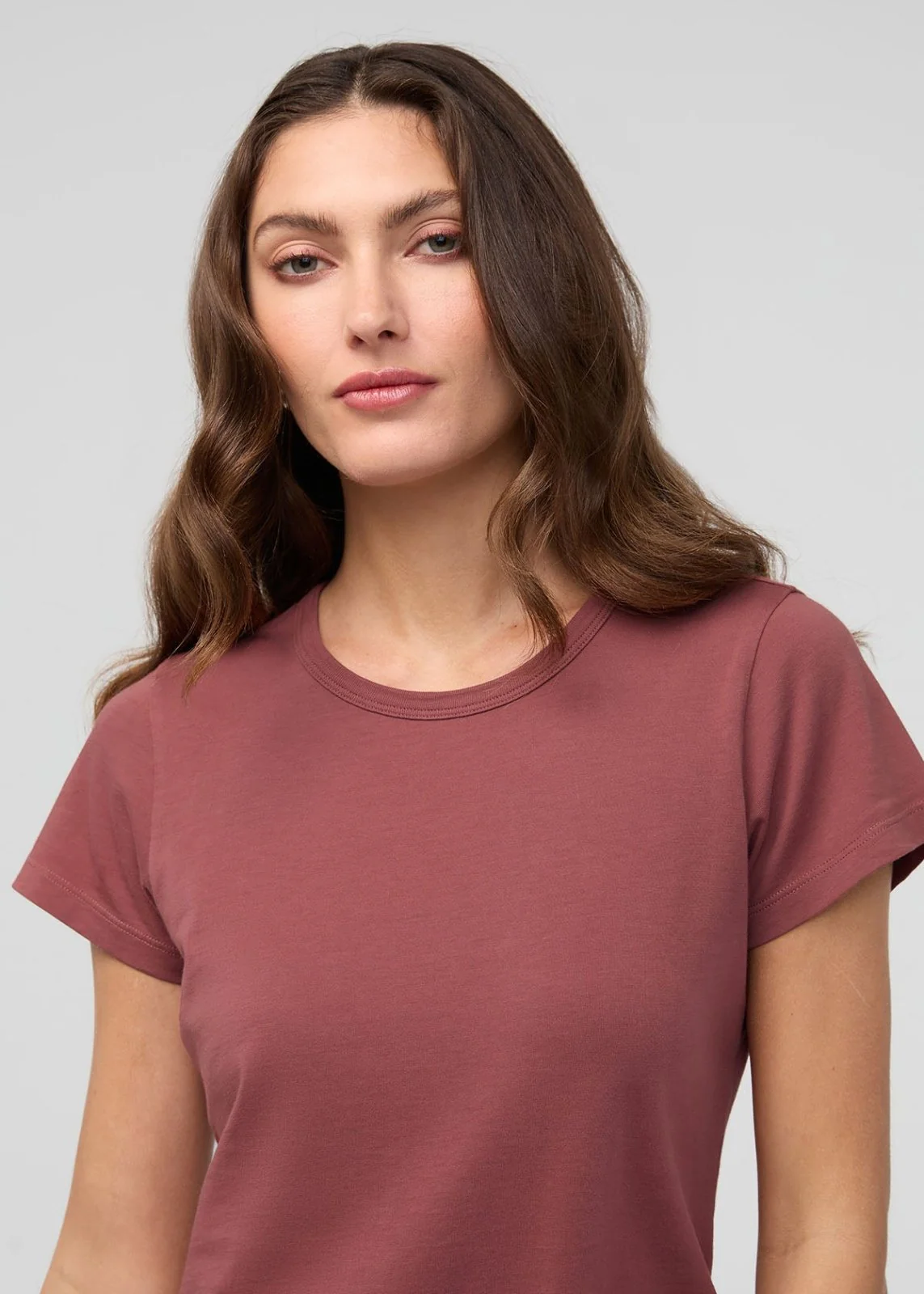 PurePima Slim Crew - Red Clay - Image 5