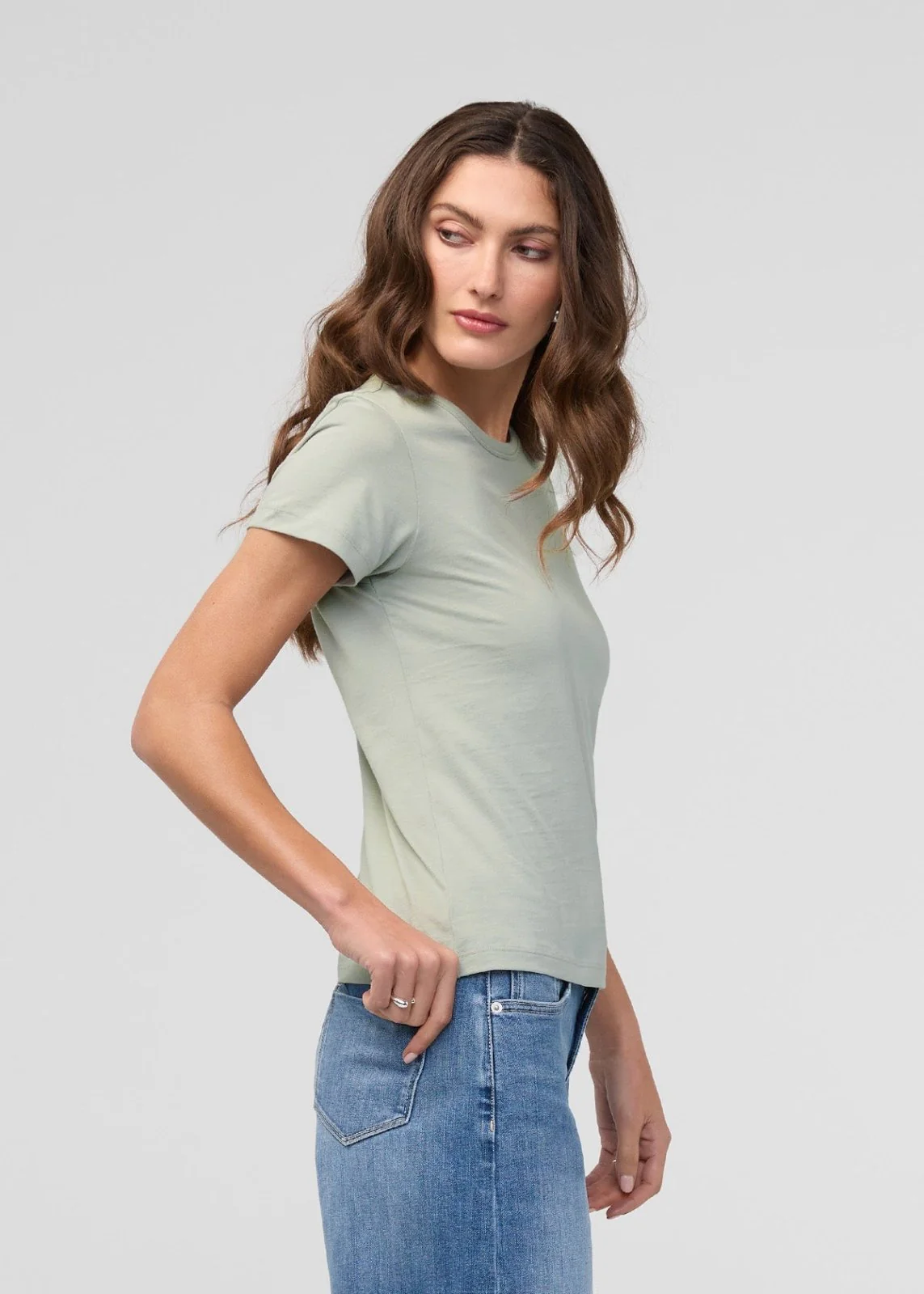 PurePima Slim Crew - Seagrass - Image 3