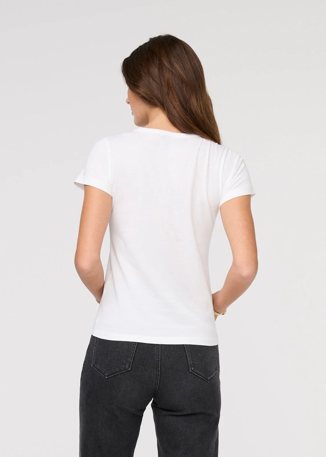 PurePima Slim Crew - White - Image 4