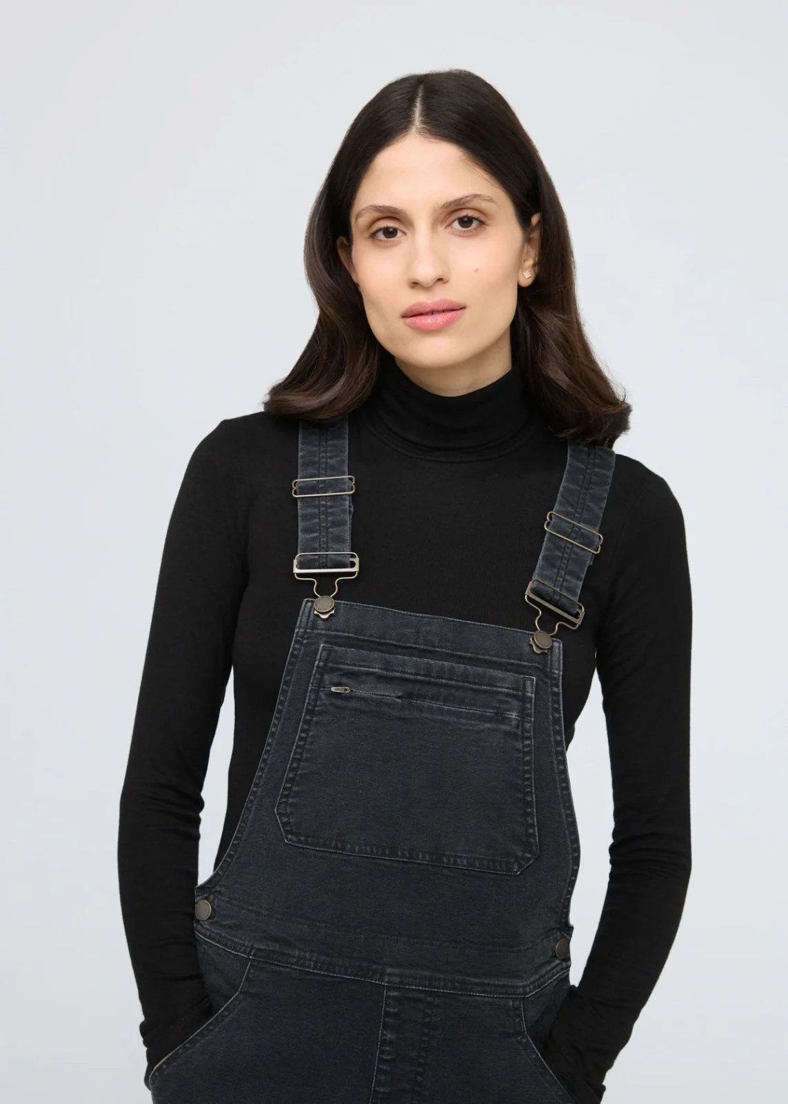 Stretch Canvas Overall - Black - Image 4