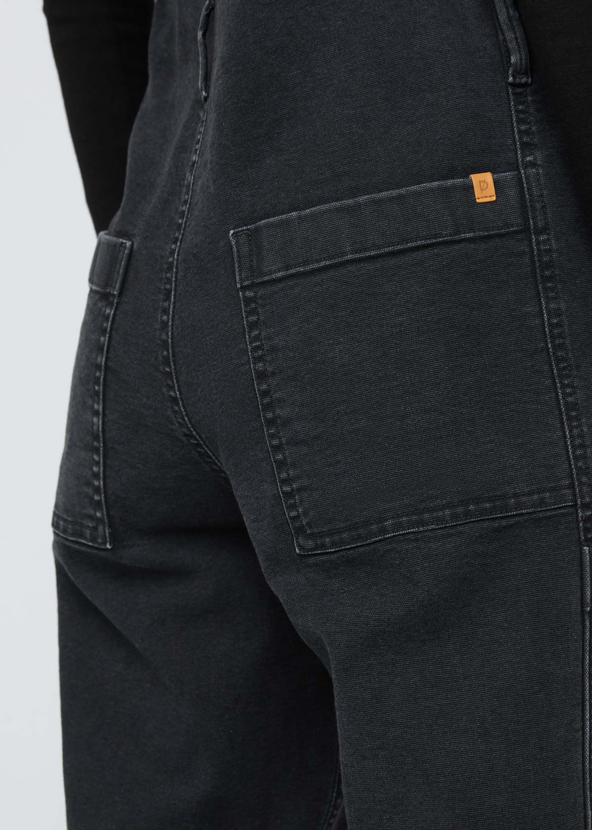 Stretch Canvas Overall - Black - Image 6