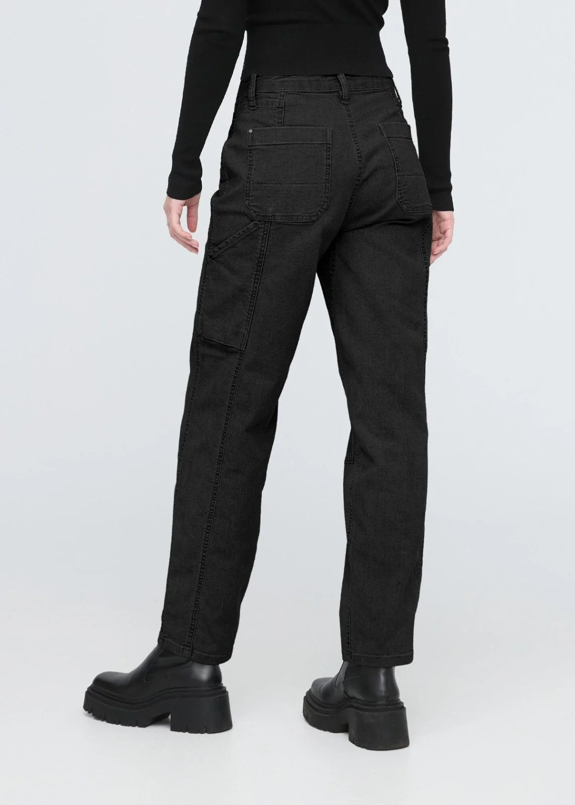 Stretch Canvas Utility Pant - Black - Image 4