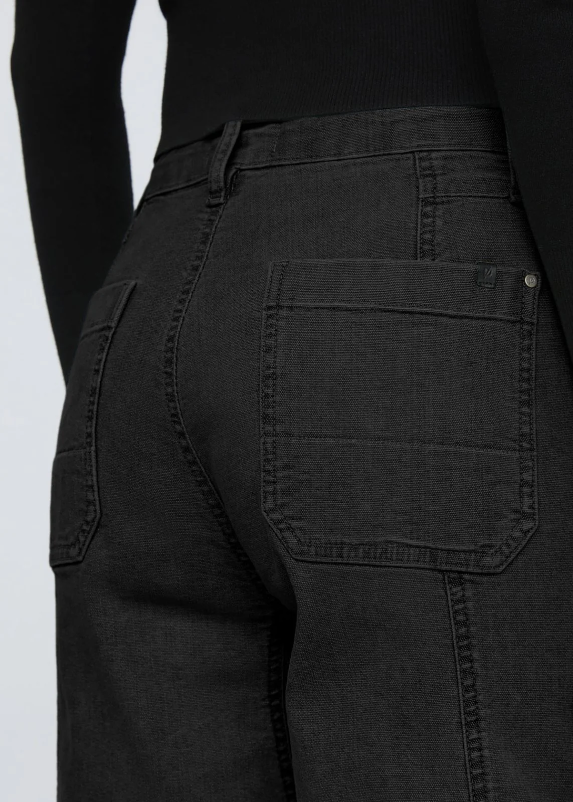 Stretch Canvas Utility Pant - Black - Image 6